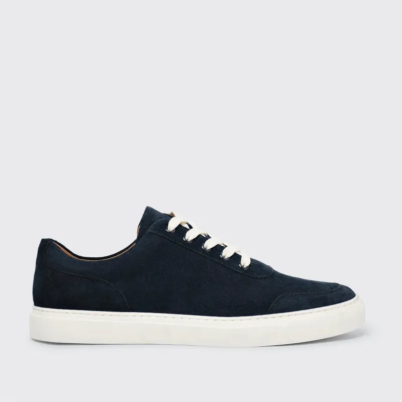 Nimble Suede Dark Navy made by Harry's of London