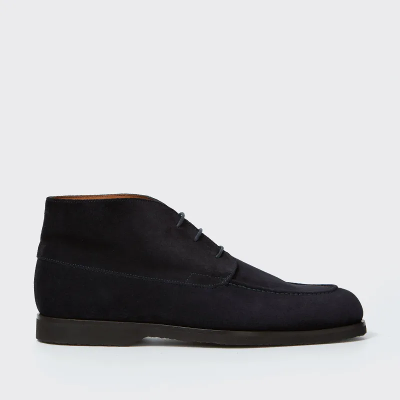 Warwick Suede Dark Navy made by Harry's of London