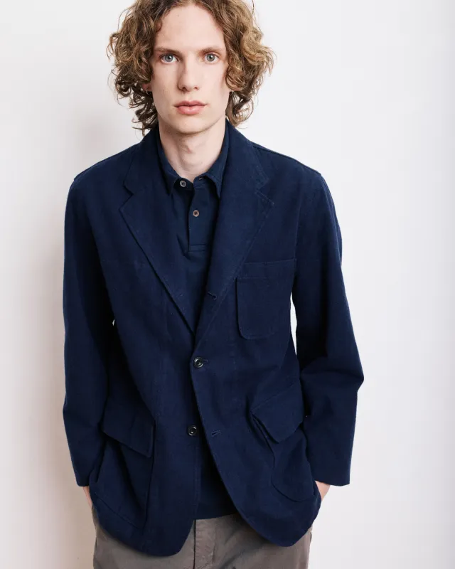 Veste Homme en Moleskine de Coton Bleu Marine Joey made by Hartford