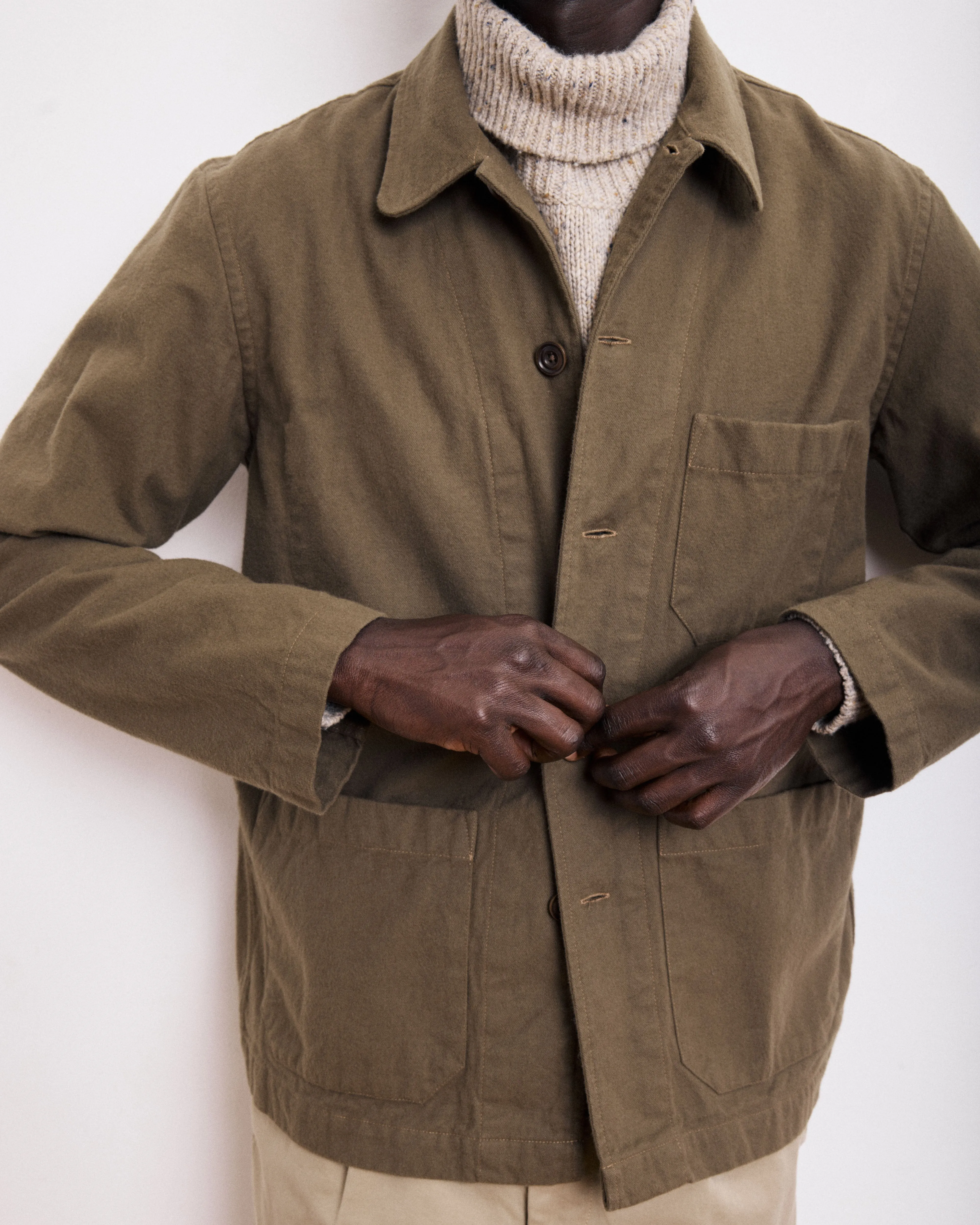 Veste Homme en Moleskine de Coton Bronze Perry sold by Hartford product image thumbnail 4