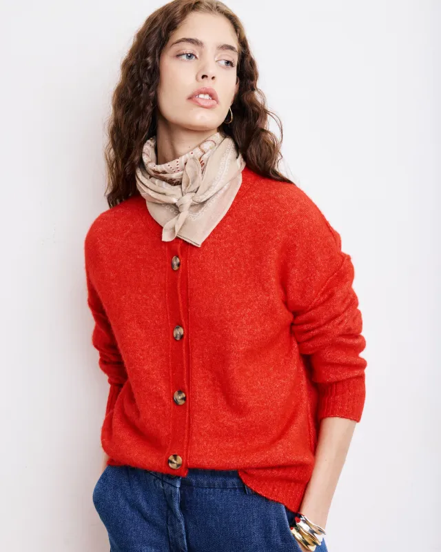 Bandana Femme en Laine Imprimé Beige sold by Hartford