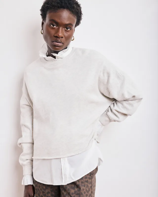 Sweatshirt Femme en Coton & Modal Ecru Chiné Tafia sold by Hartford