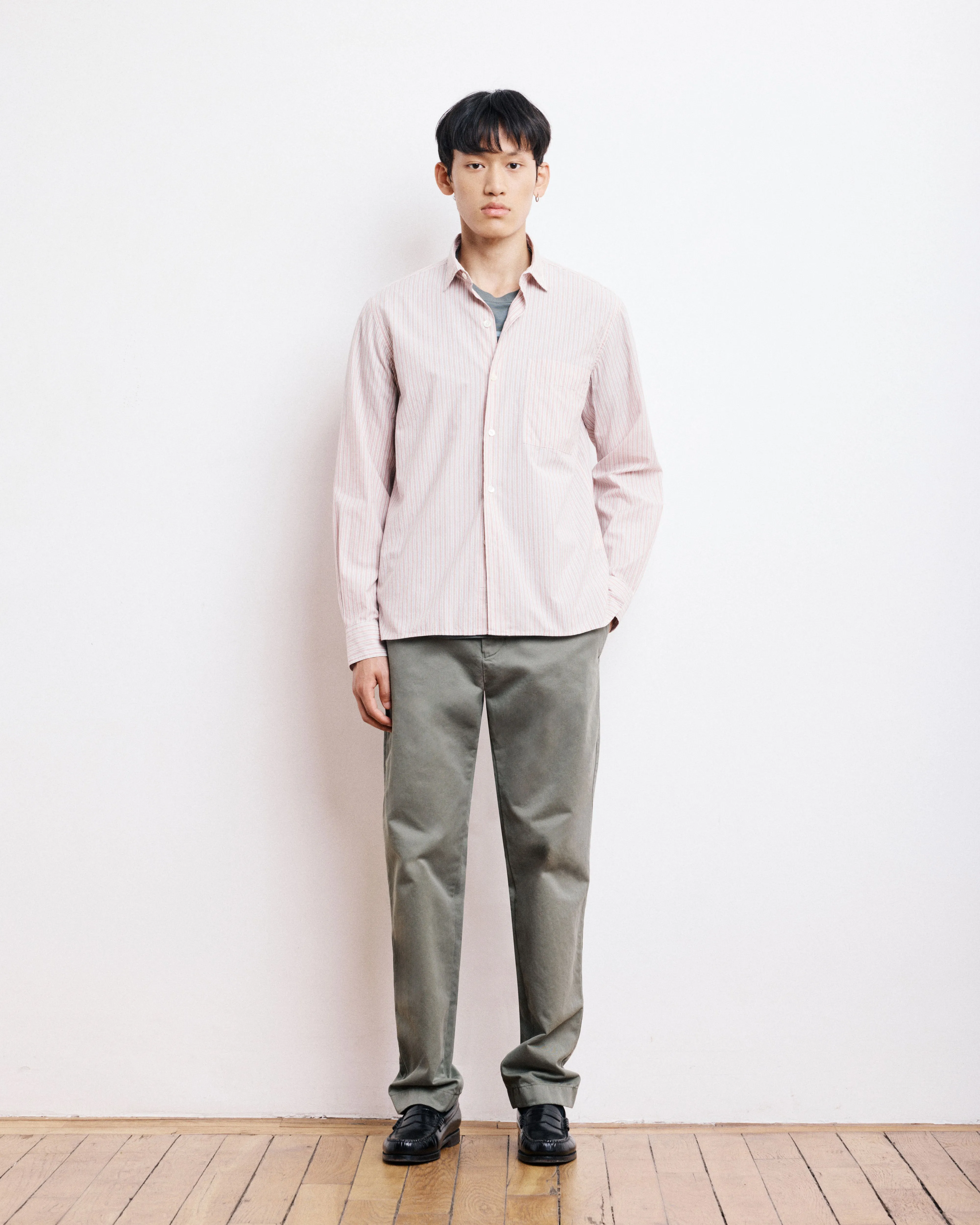 Chemise Homme en Popeline Rayée Rose Patt sold by Hartford product image thumbnail 3