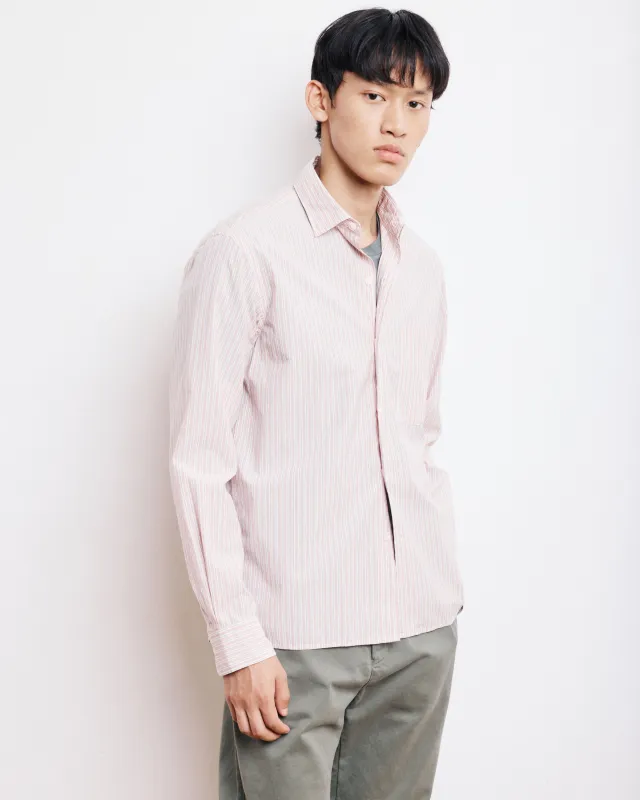 Chemise Homme en Popeline Rayée Rose Patt sold by Hartford