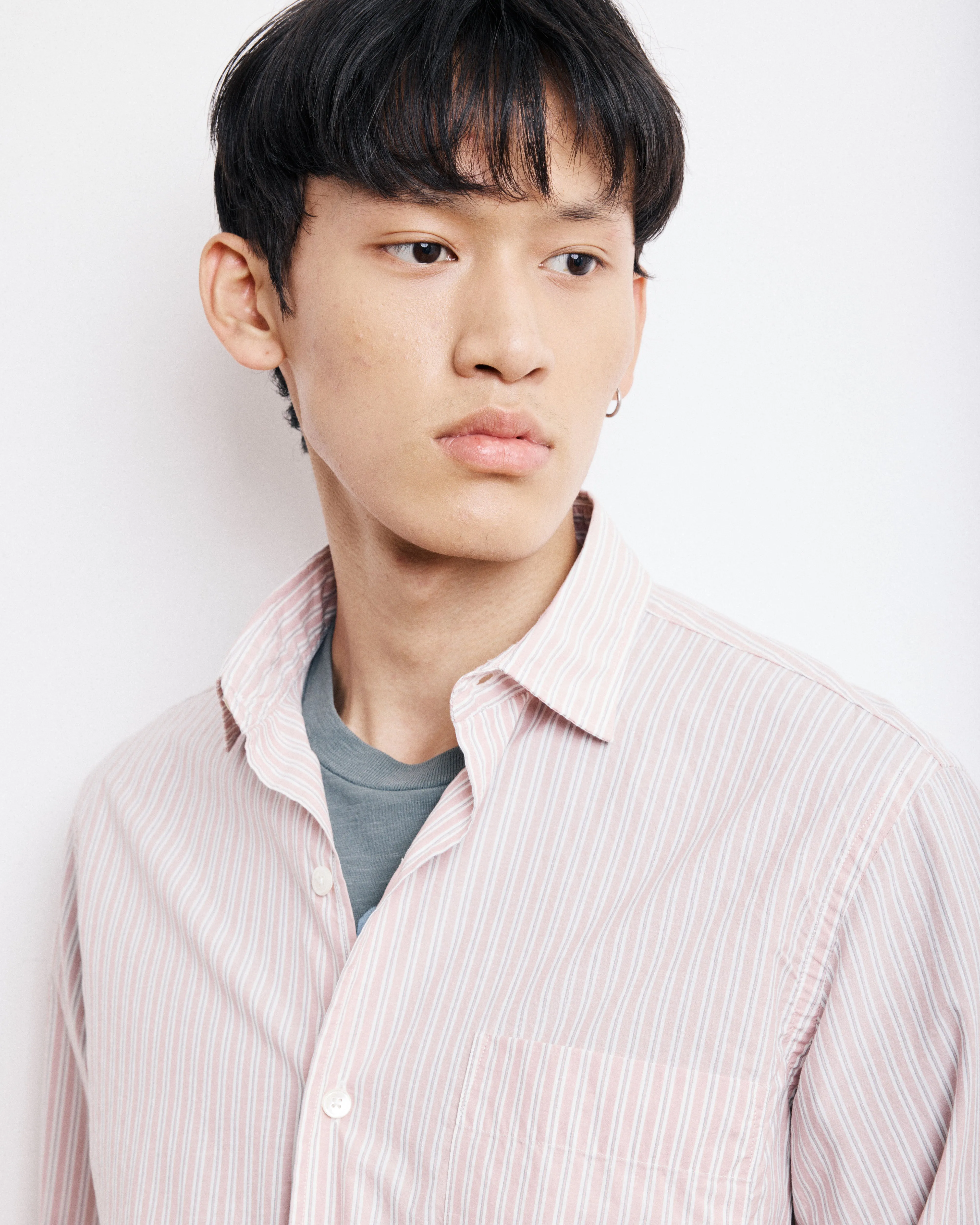 Chemise Homme en Popeline Rayée Rose Patt sold by Hartford product image thumbnail 2