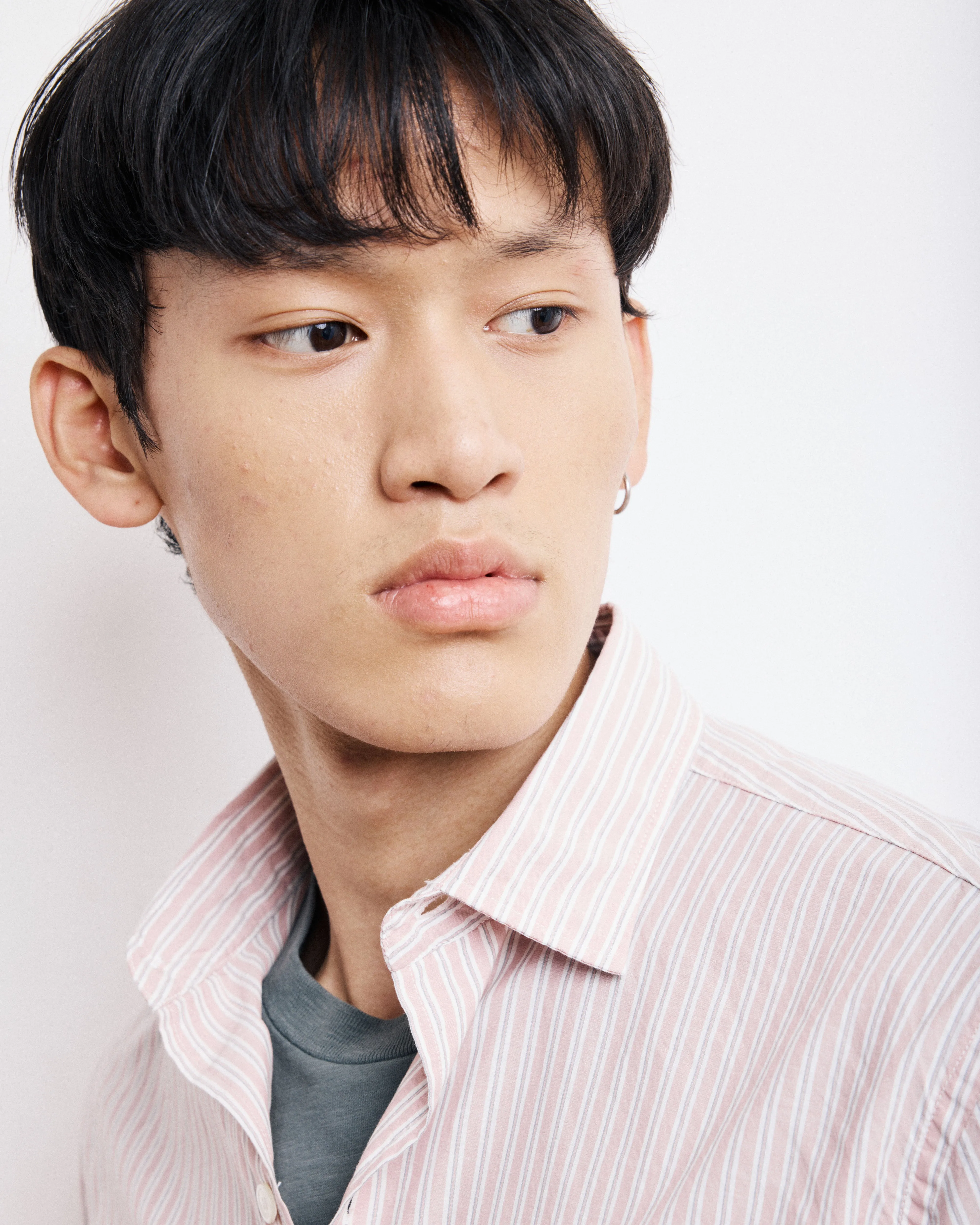 Chemise Homme en Popeline Rayée Rose Patt sold by Hartford product image thumbnail 4