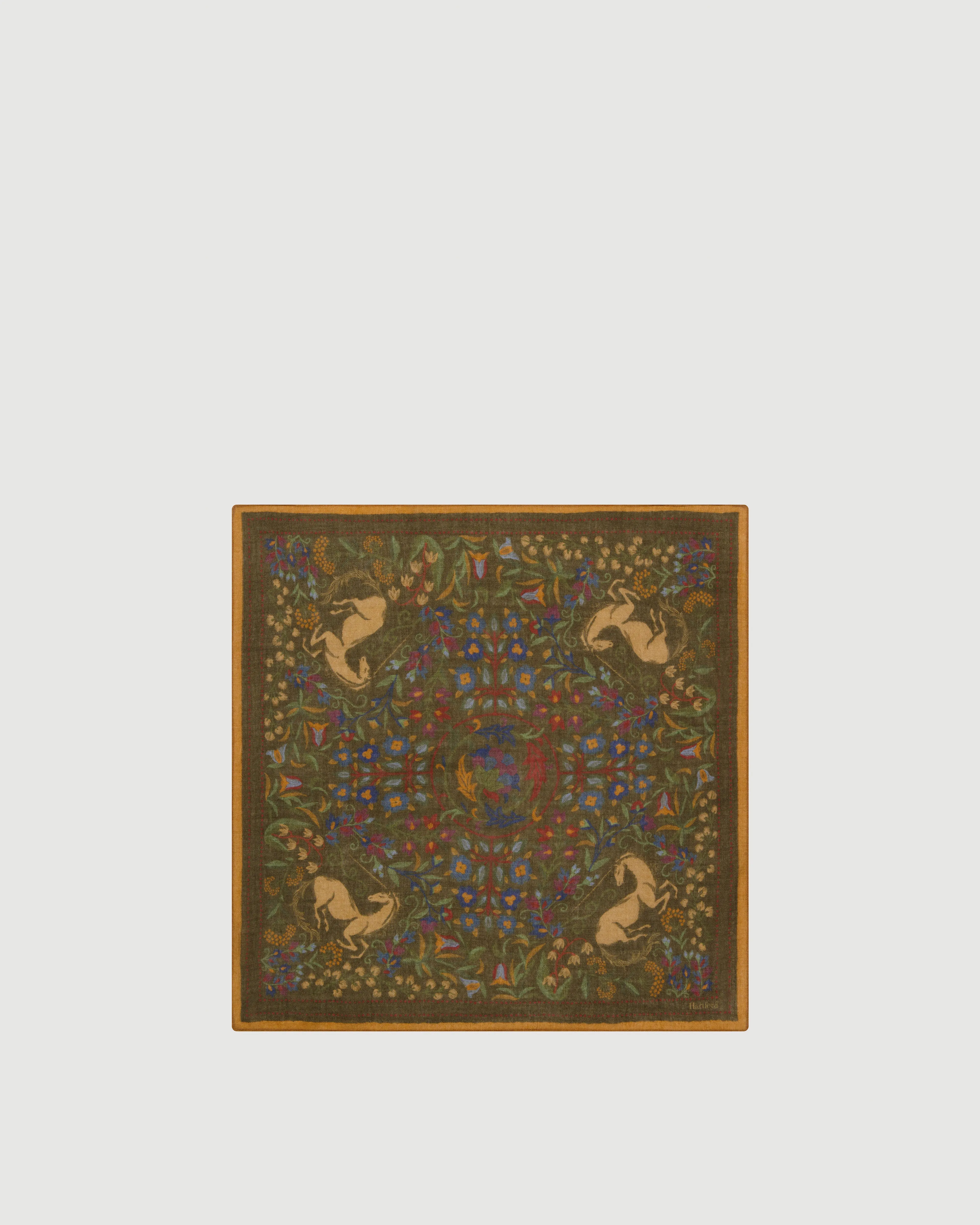 Echarpe Homme en Laine à Chevrons Imprimée Bronze sold by Hartford product image thumbnail 3