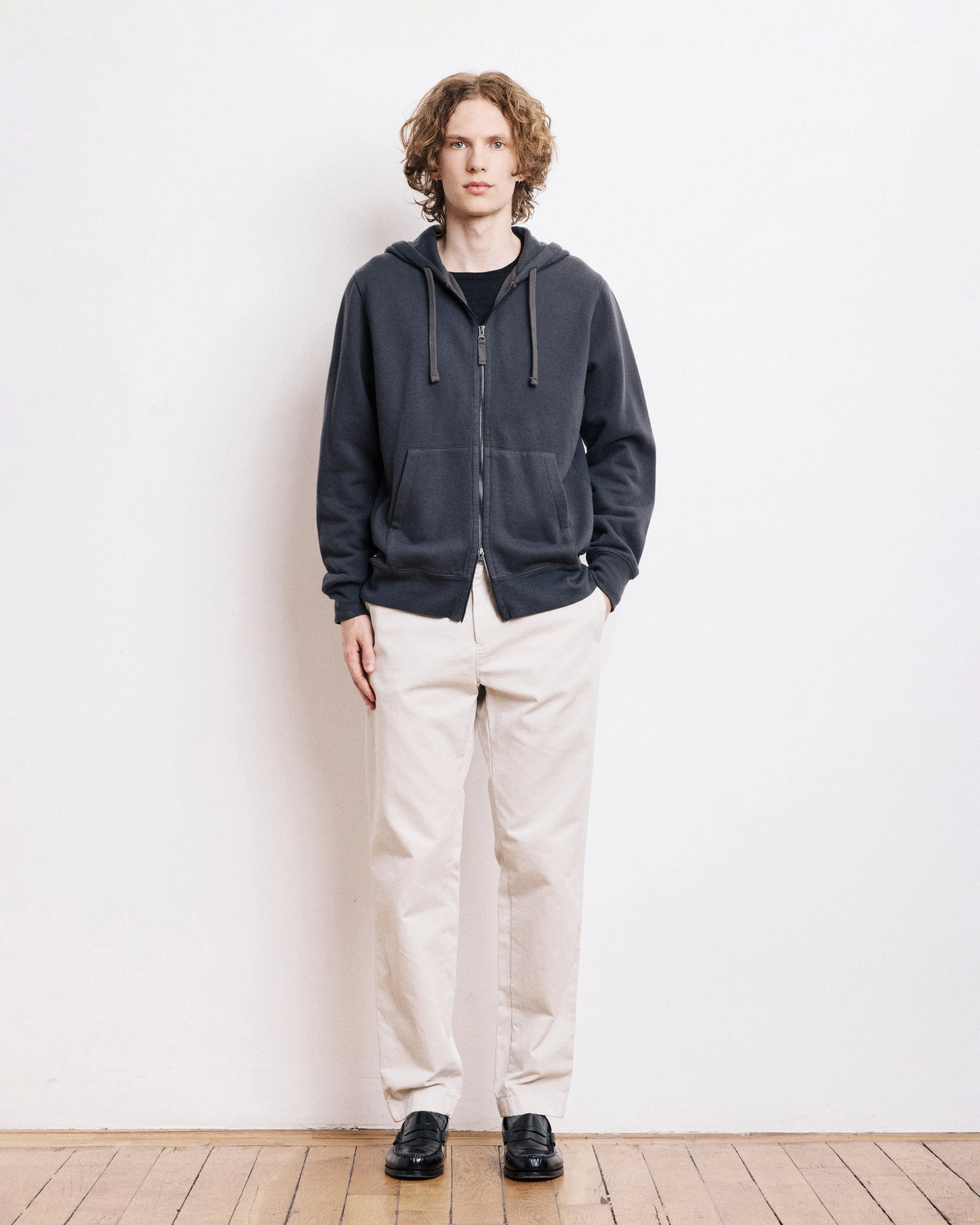 Sweatshirt Homme en Coton & Laine Carbone Hoody Zipper sold by Hartford product image thumbnail 5