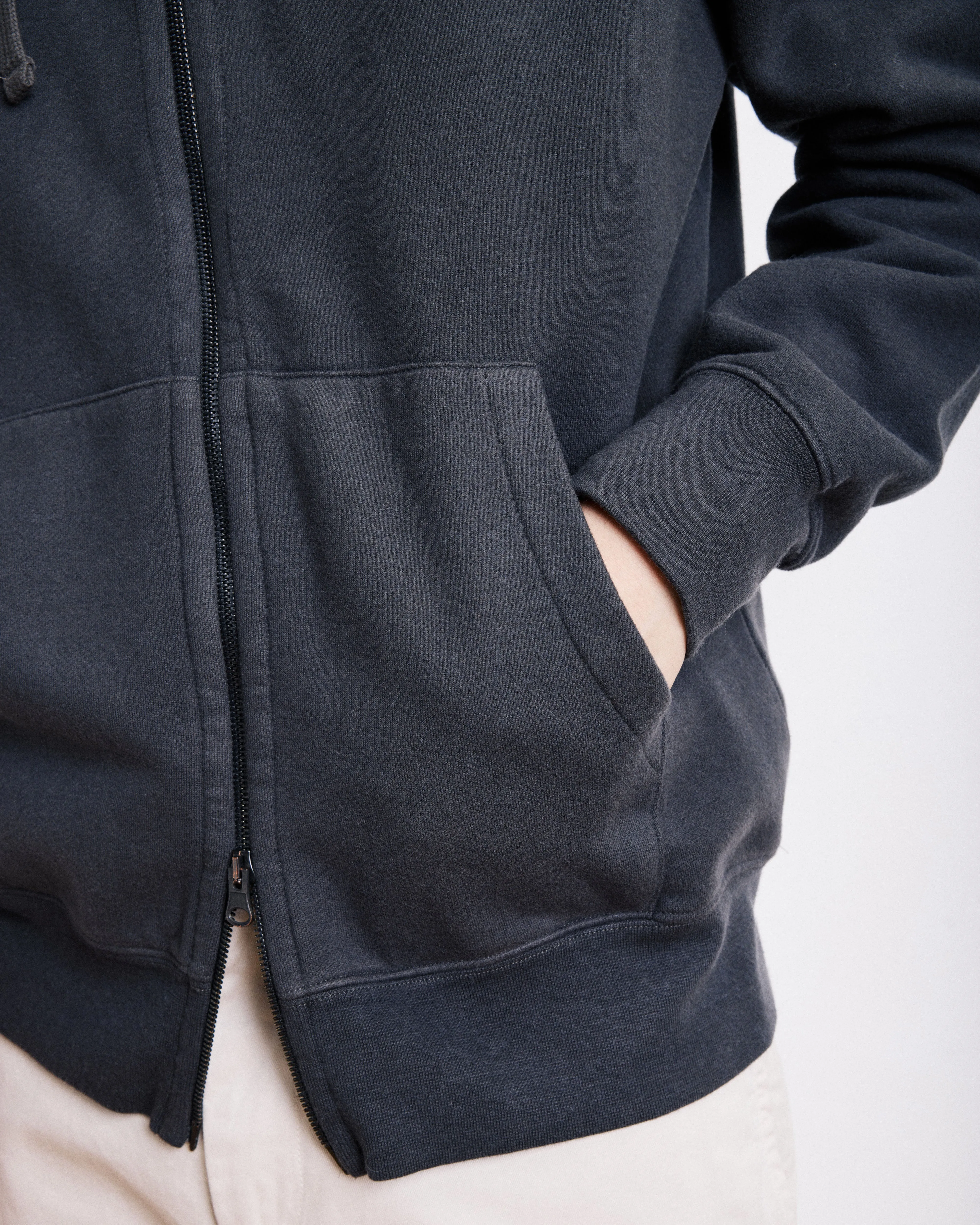 Sweatshirt Homme en Coton & Laine Carbone Hoody Zipper sold by Hartford product image thumbnail 4