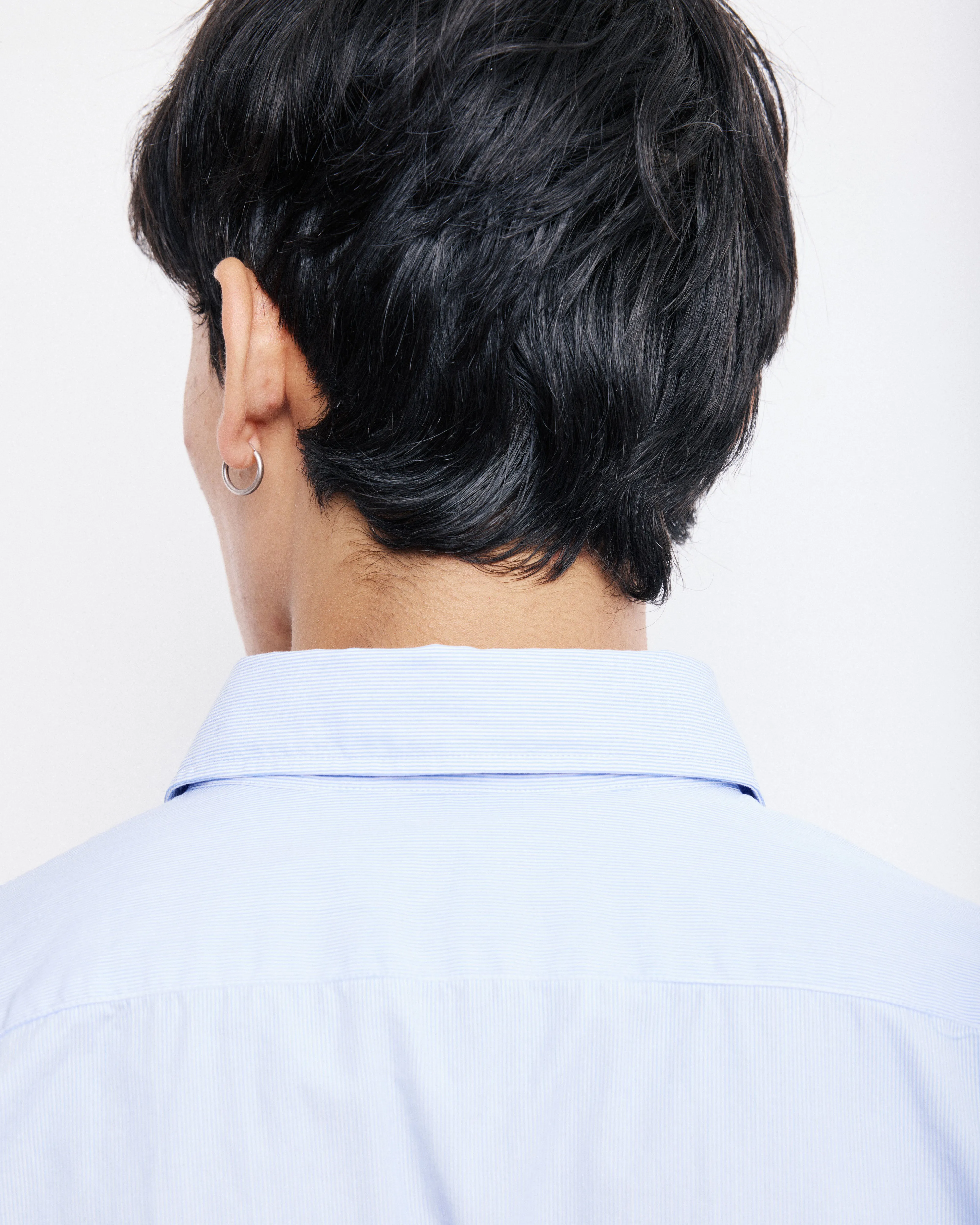 Chemise Homme en Popeline Rayée Bleu Ciel Paul sold by Hartford product image thumbnail 4