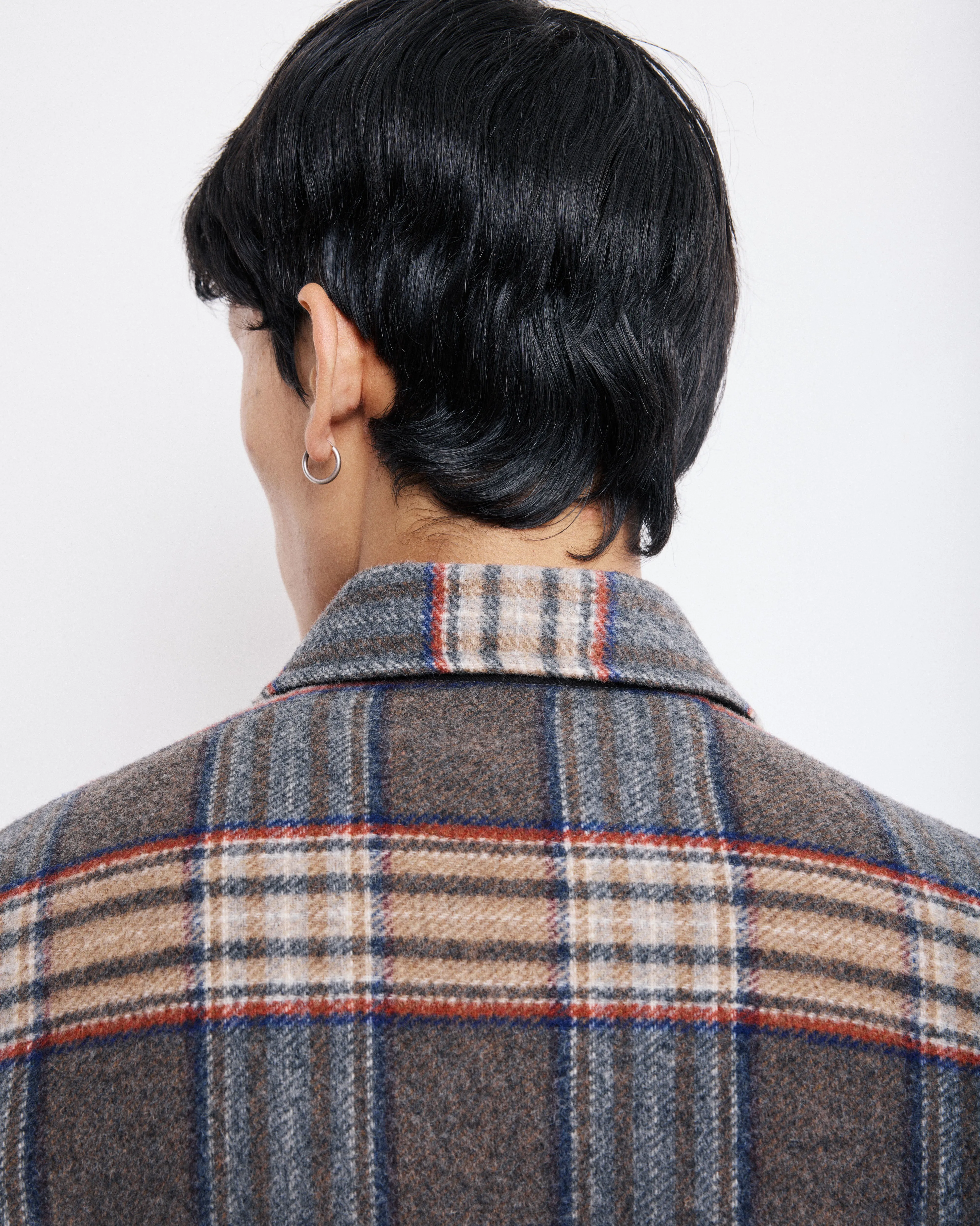 Veste Homme en Laine Double Face à carreaux Brun Perry sold by Hartford product image thumbnail 5