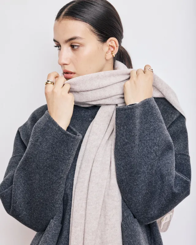 Echarpe Femme en Laine & Cachemire Beige Ment sold by Hartford