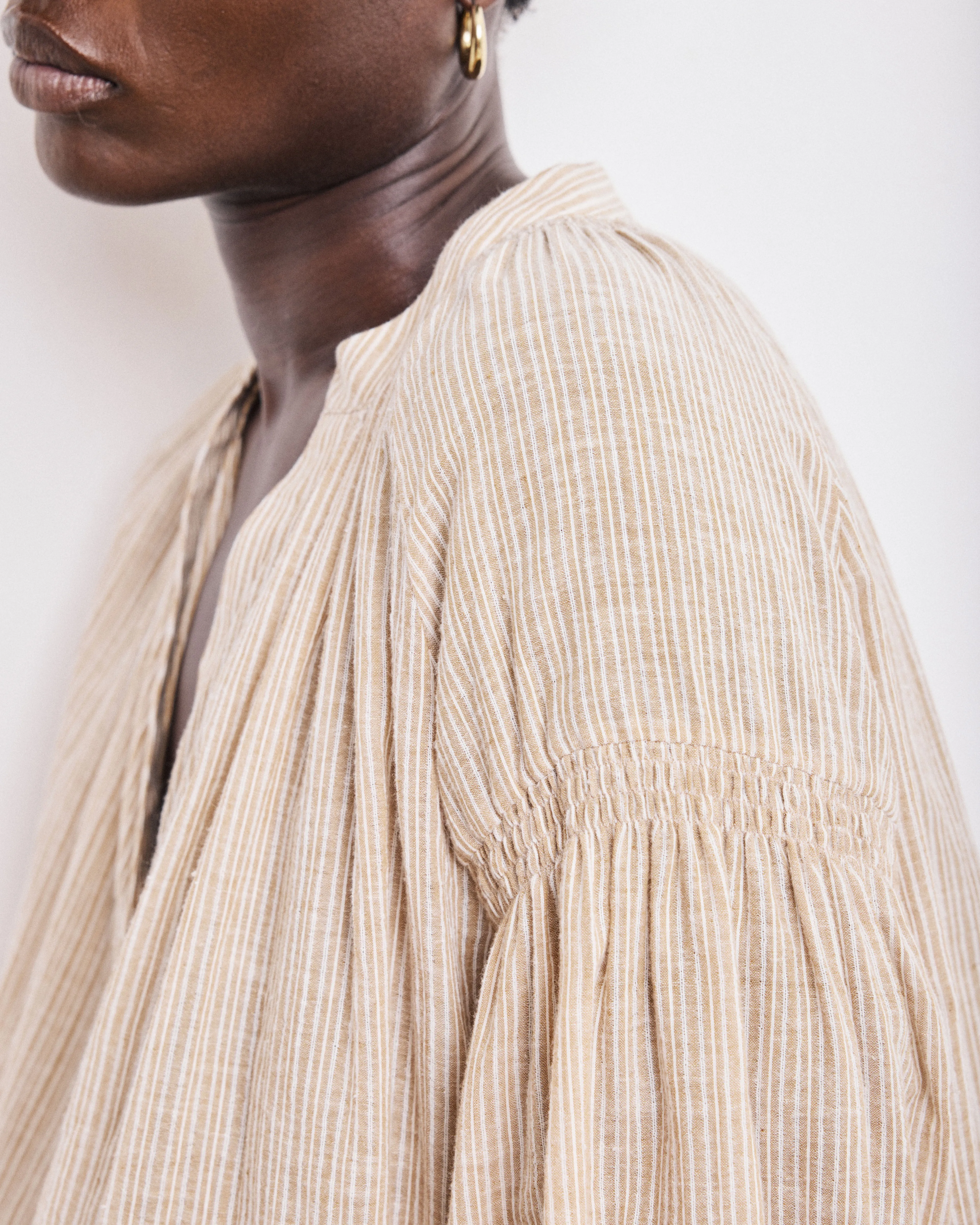 Blouse Femme en Voile de Coton Ocre Cierra sold by Hartford product image thumbnail 5