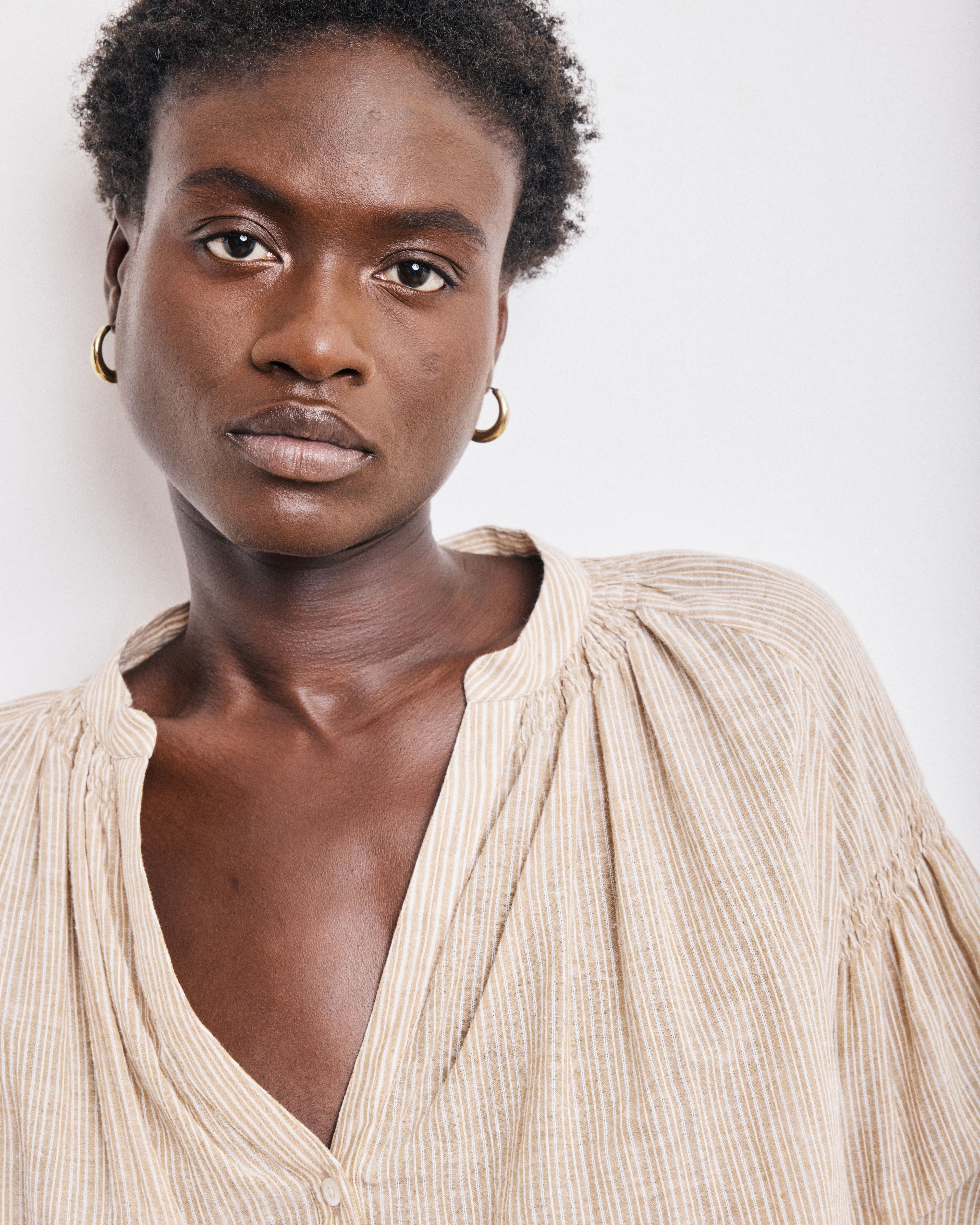 Blouse Femme en Voile de Coton Ocre Cierra sold by Hartford product image thumbnail 2