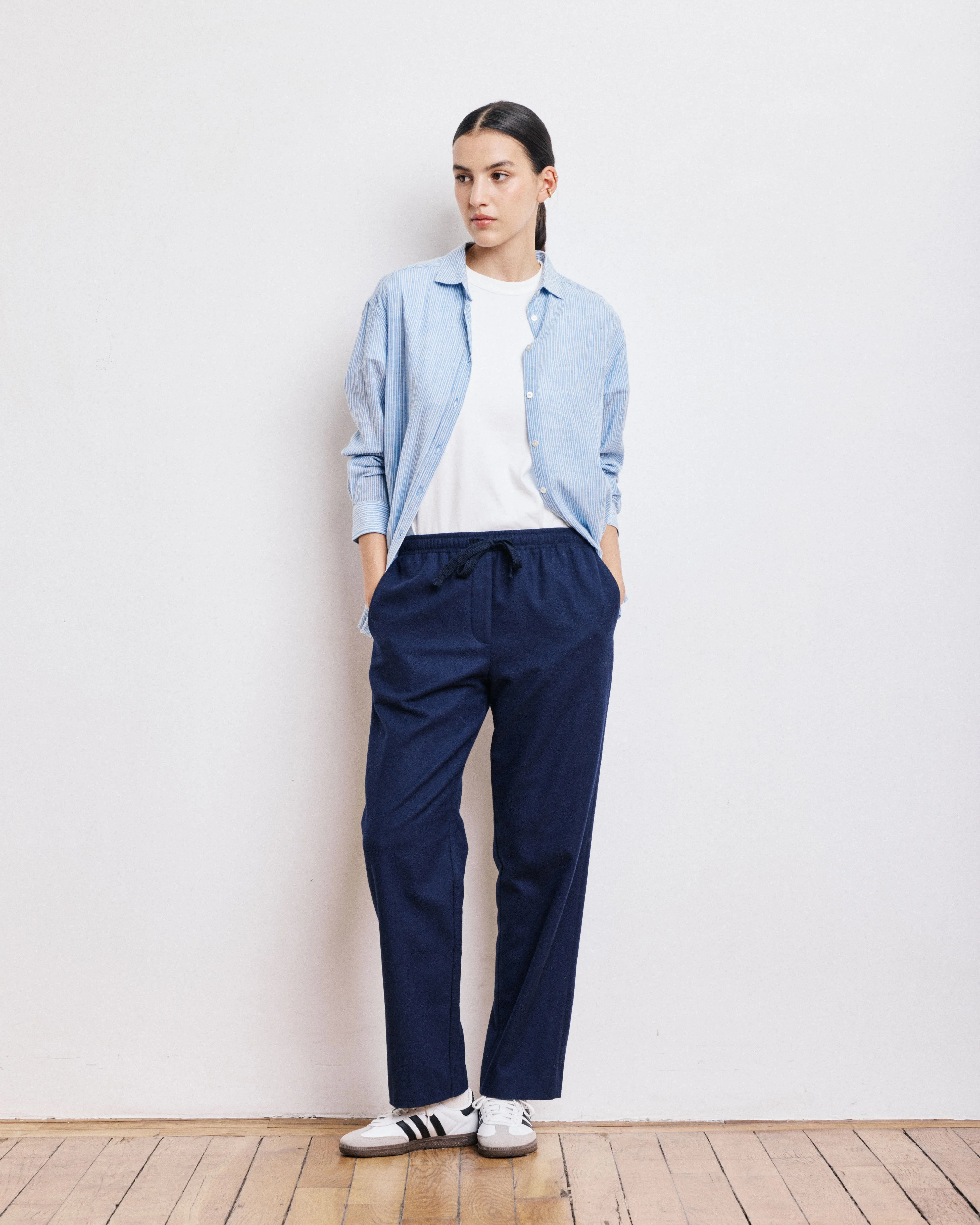 Chemise Femme en Voile de Coton Bleu Casey sold by Hartford product image thumbnail 2