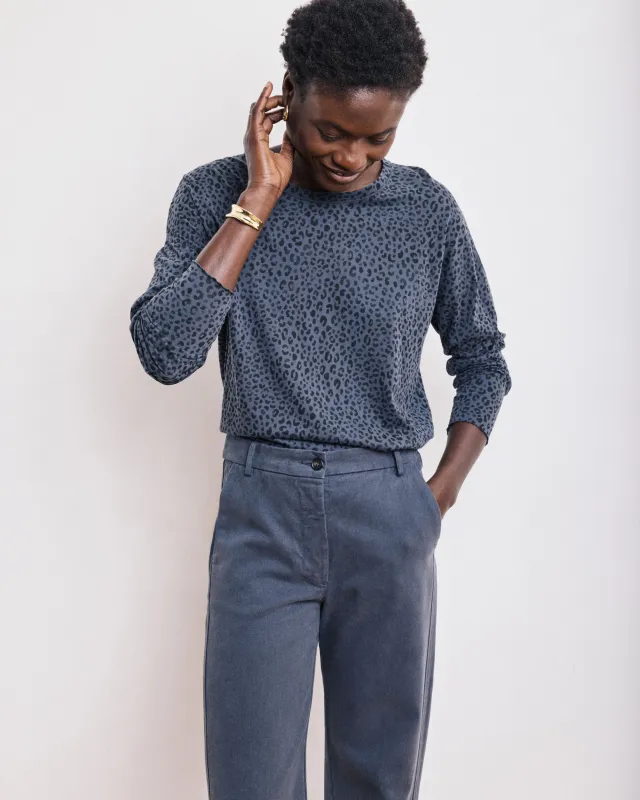 T-Shirt Femme en Coton & Modal Bleu Pétrole Taleo sold by Hartford