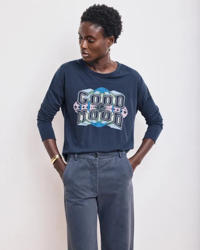 T-Shirt Femme en Coton & Modal Bleu Nuit Tagood sold by Hartford