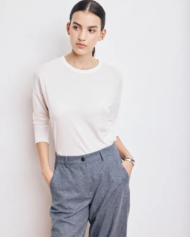 T-Shirt Femme en Coton & Modal Ecru Tarmac sold by Hartford