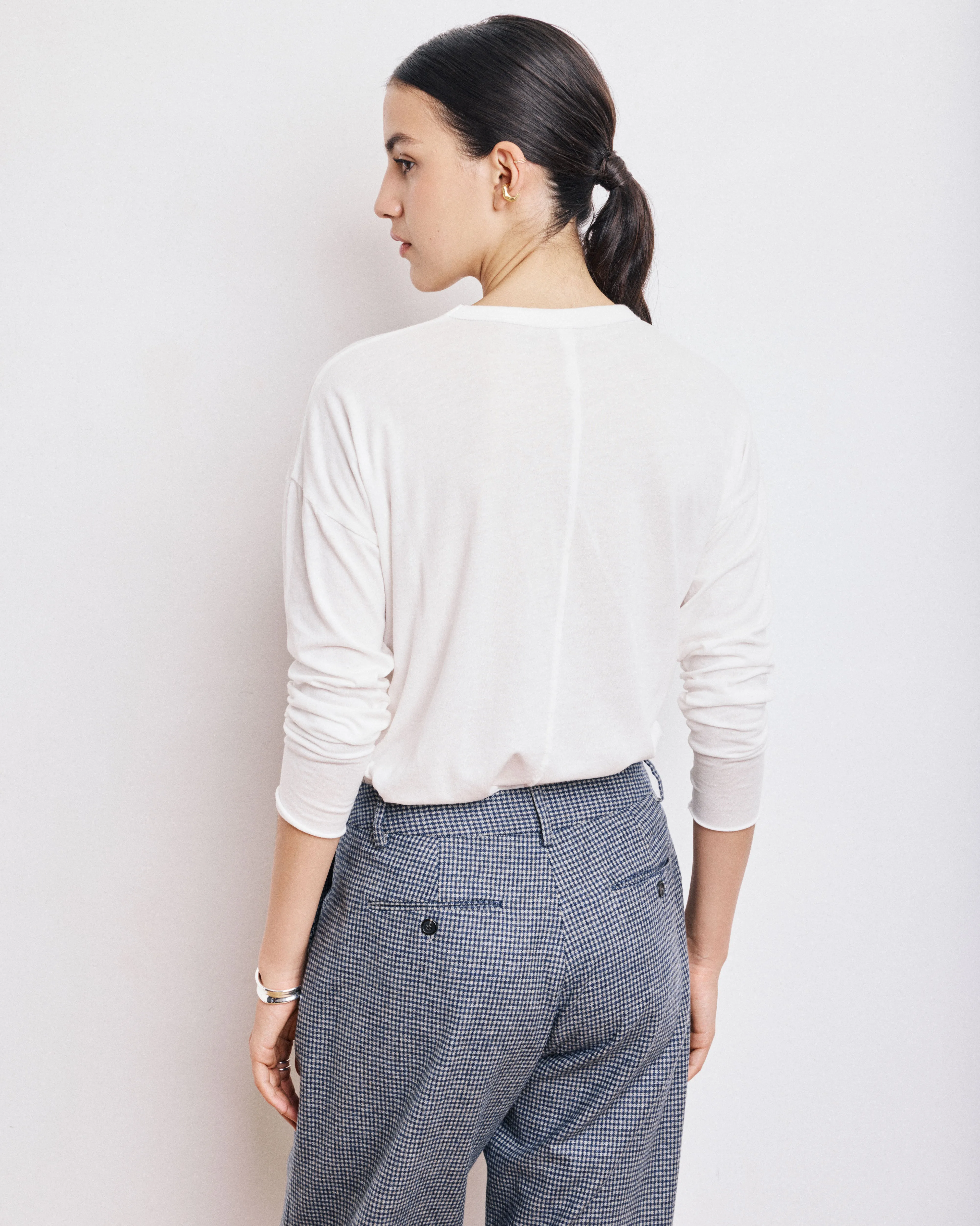 T-Shirt Femme en Coton & Modal Ecru Tarmac sold by Hartford product image thumbnail 2