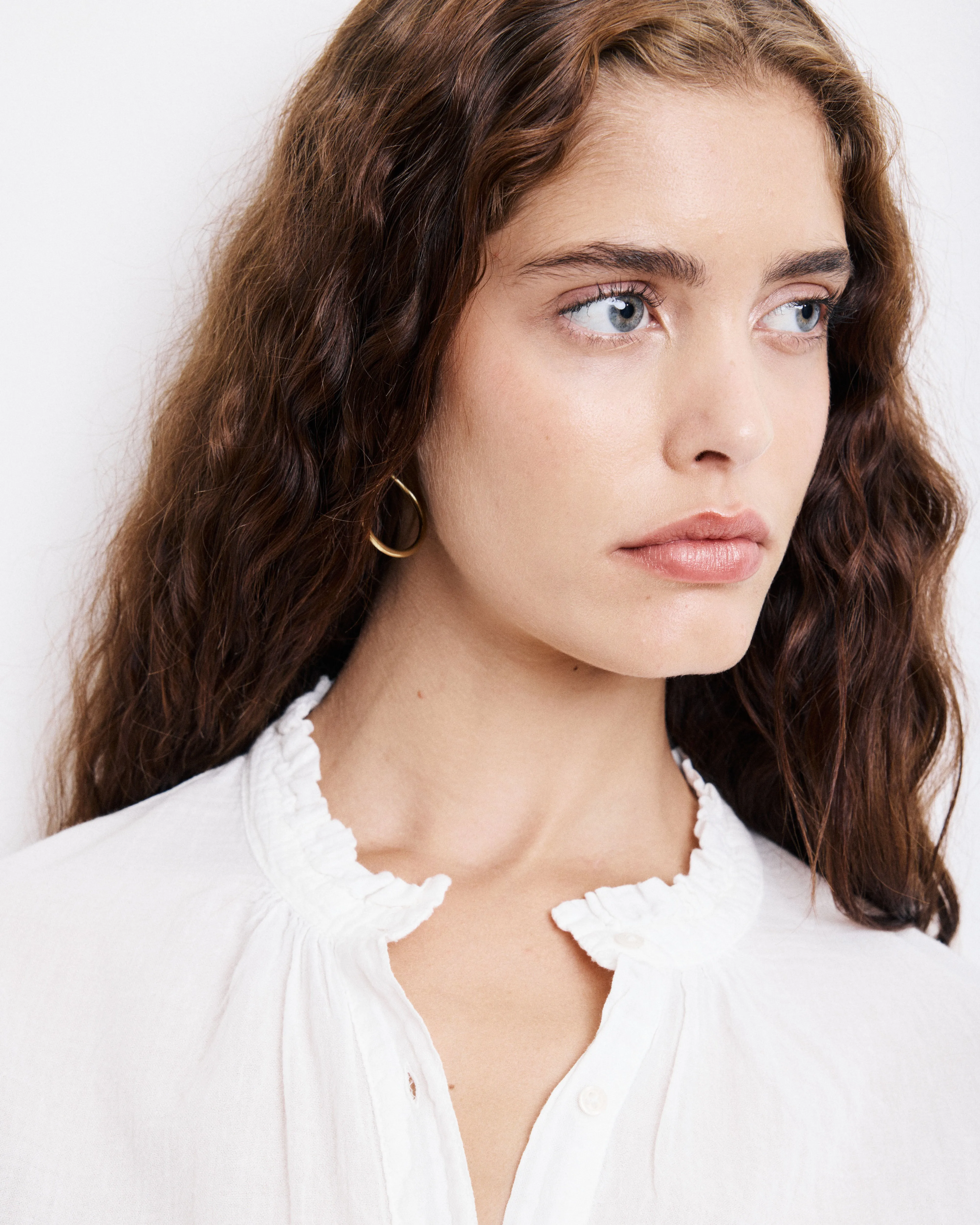 T-Shirt Femme en Coton Bi-Matière Ecru Tumy sold by Hartford product image thumbnail 3