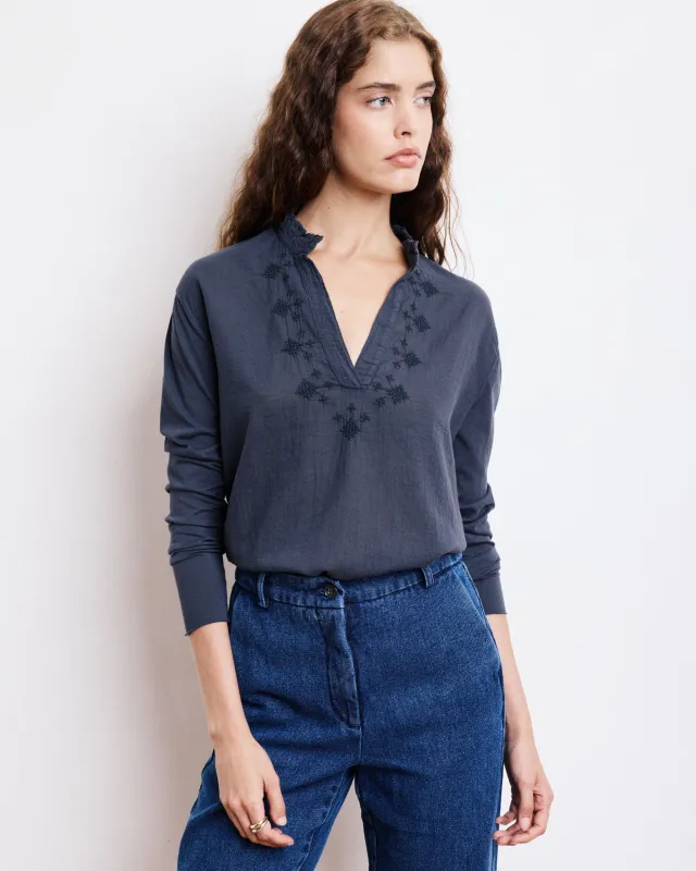 T-Shirt Femme en Coton Bi-Matière Carbone Turgan sold by Hartford