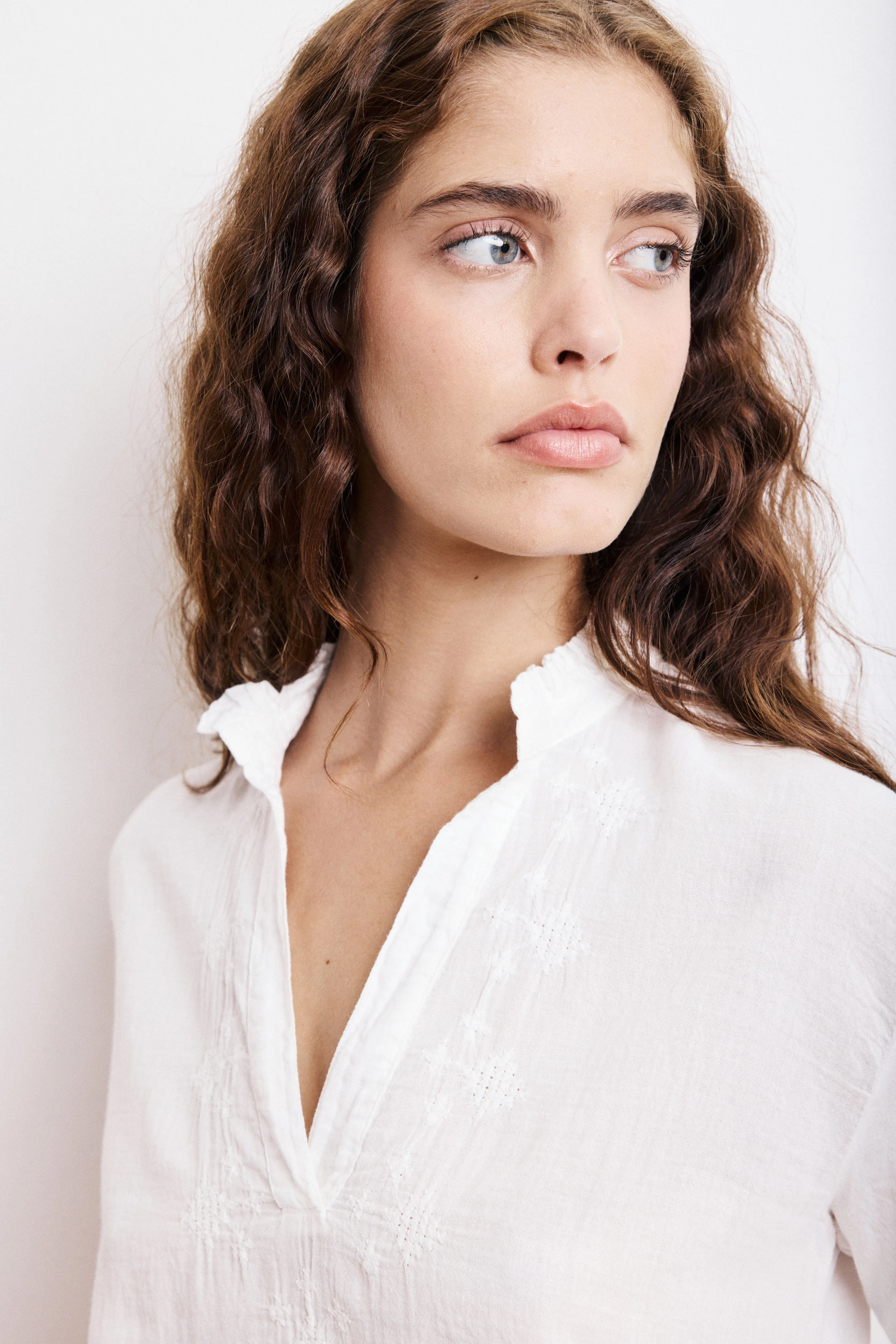 T-Shirt Femme en Coton Bi-Matière Ecru Turgan sold by Hartford product image thumbnail 3