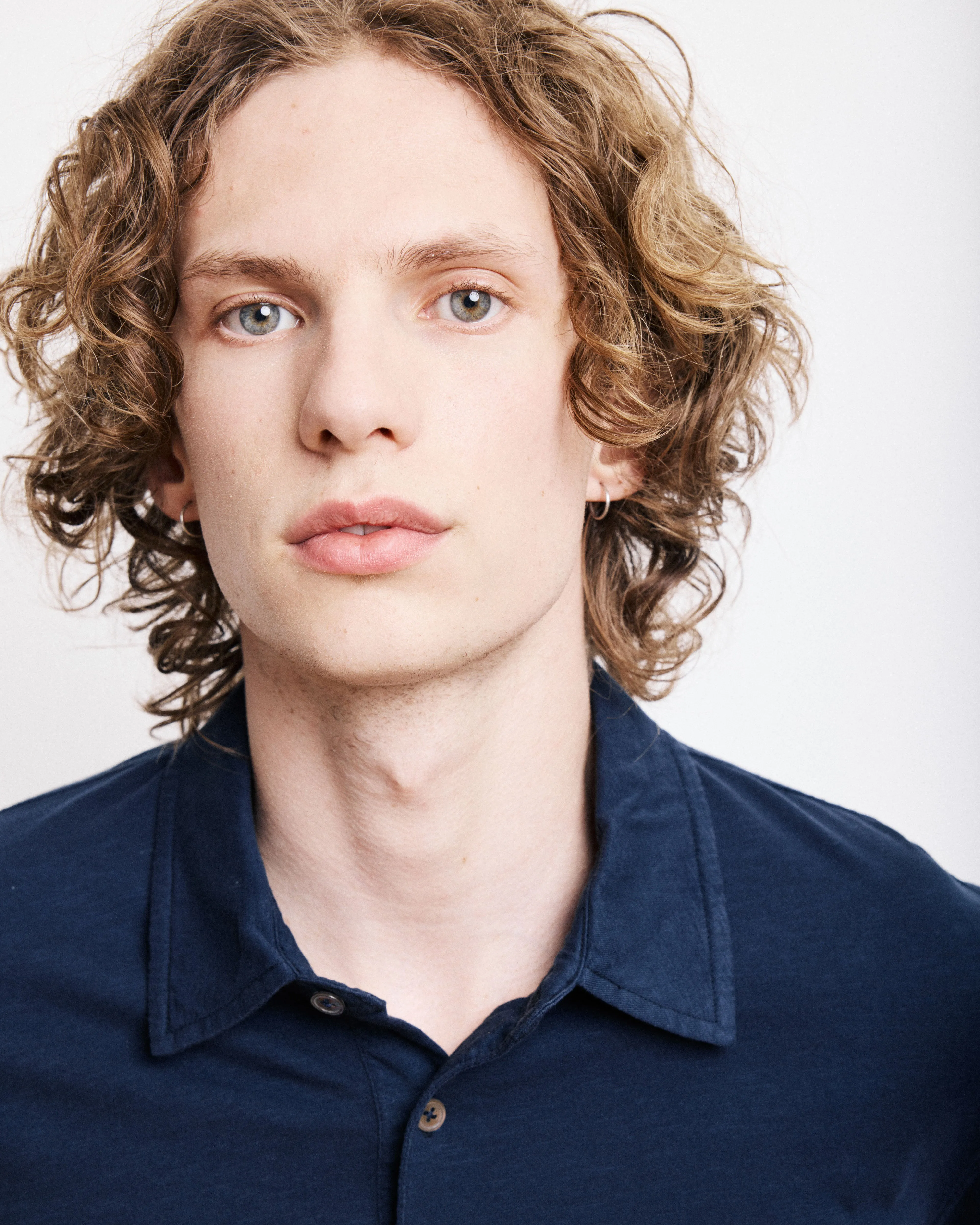 Polo Homme en Coton Slub Bleu Marine sold by Hartford product image thumbnail 3