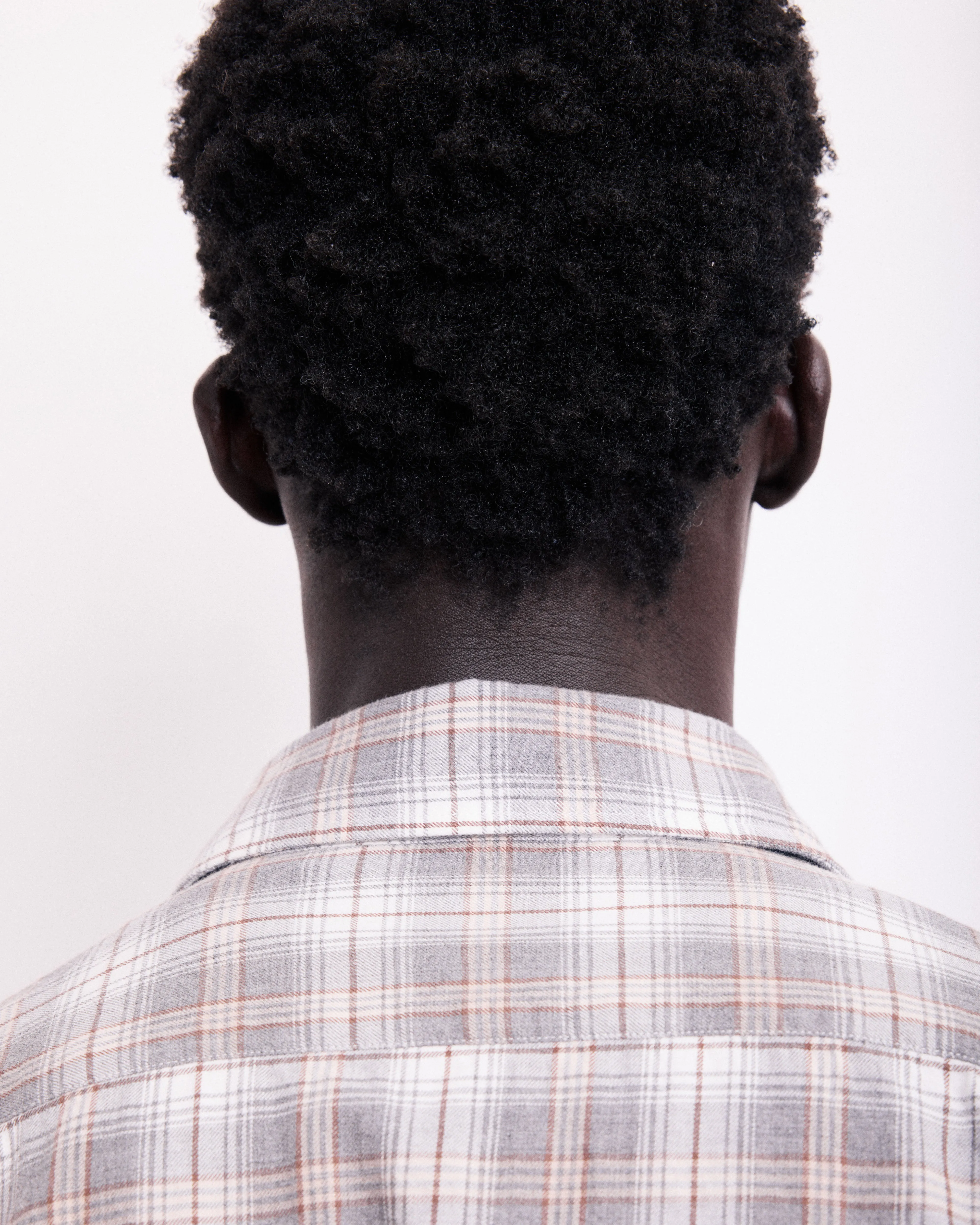 Chemise Homme en Coton à Carreaux Gris Paul sold by Hartford product image thumbnail 4