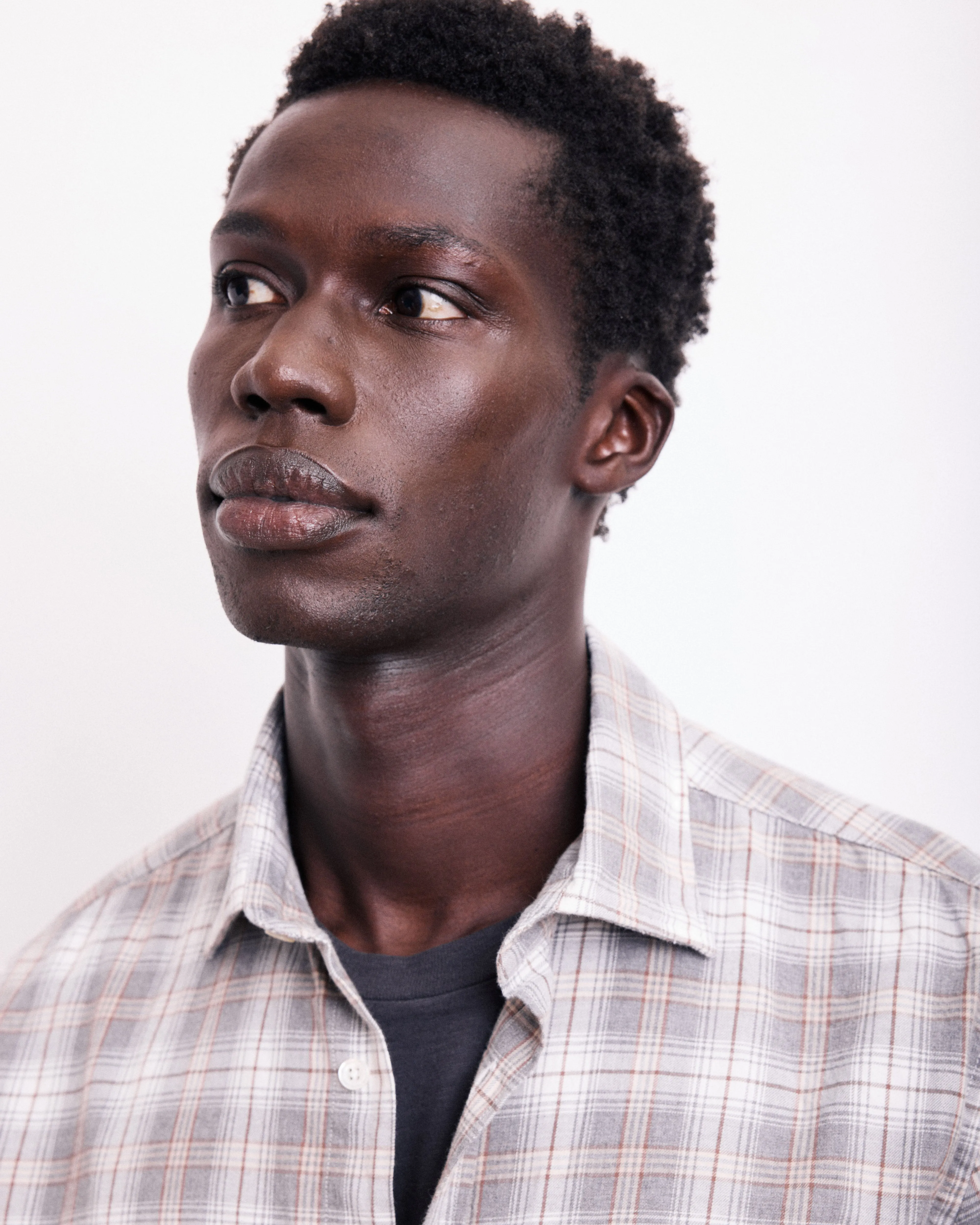 Chemise Homme en Coton à Carreaux Gris Paul sold by Hartford product image thumbnail 2