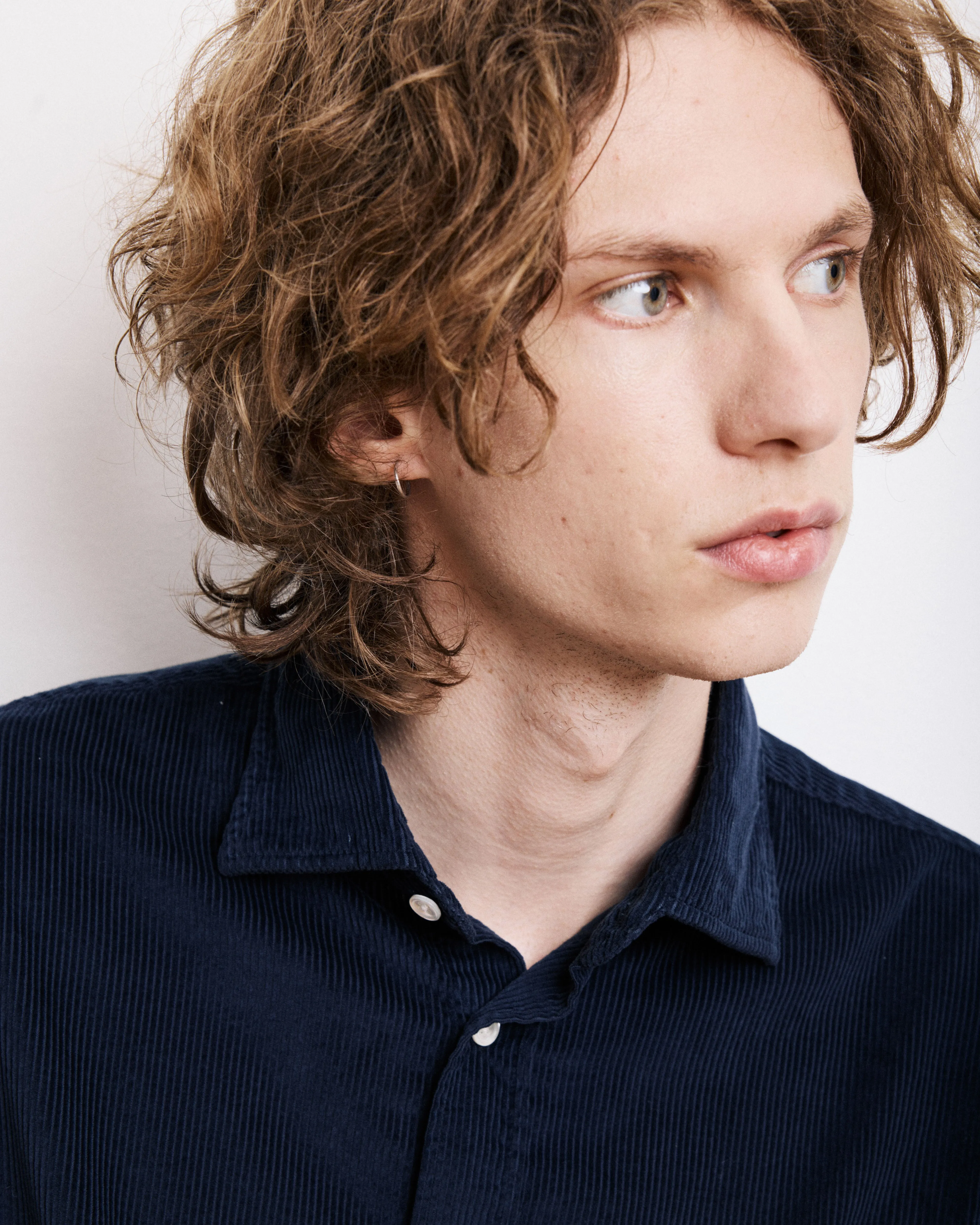 Chemise Homme en Velours Côtelé Bleu Marine Paul sold by Hartford product image thumbnail 2