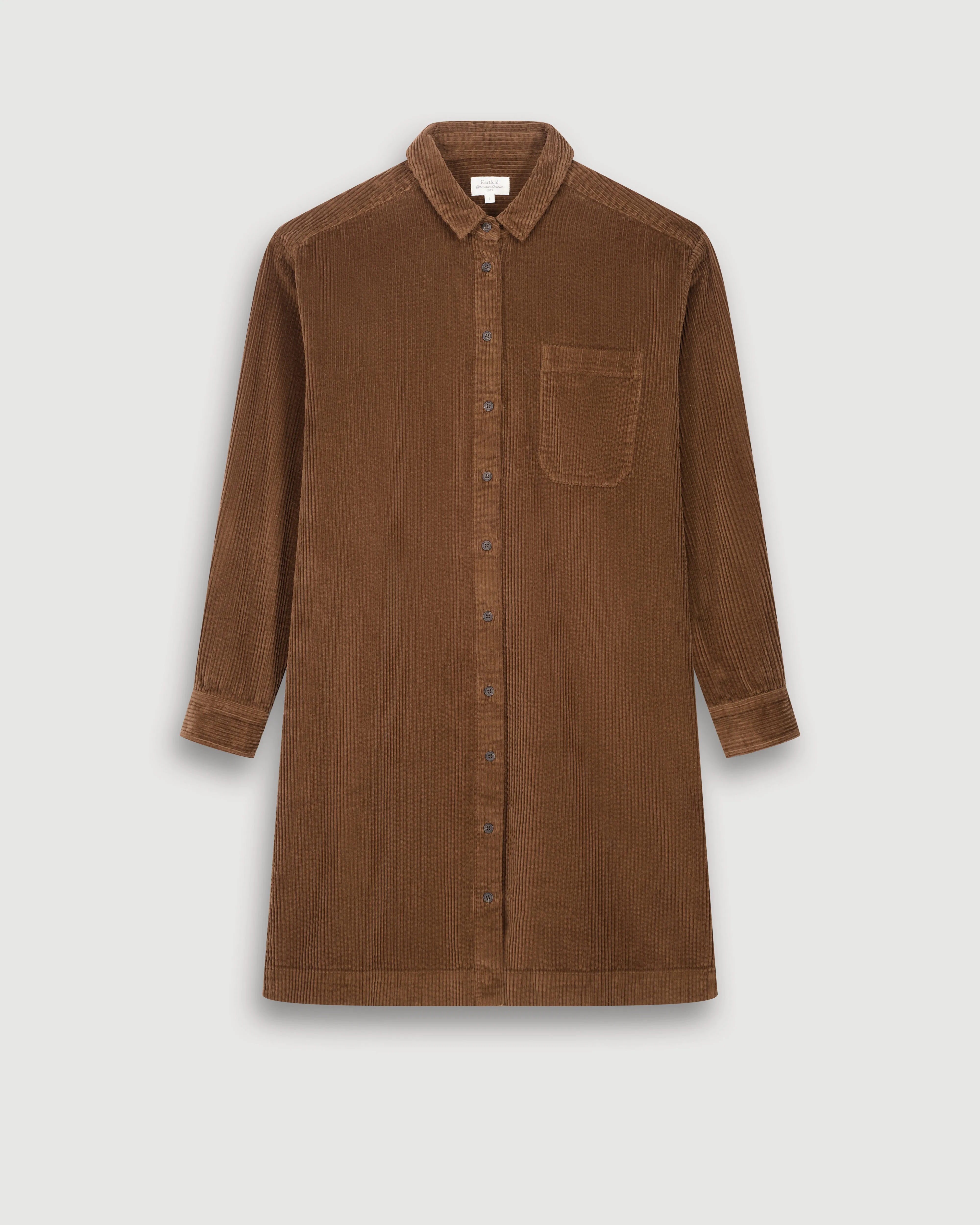 Robe Femme en Velours Côtelé Seersucker Noisette Ryler sold by Hartford product image thumbnail 5