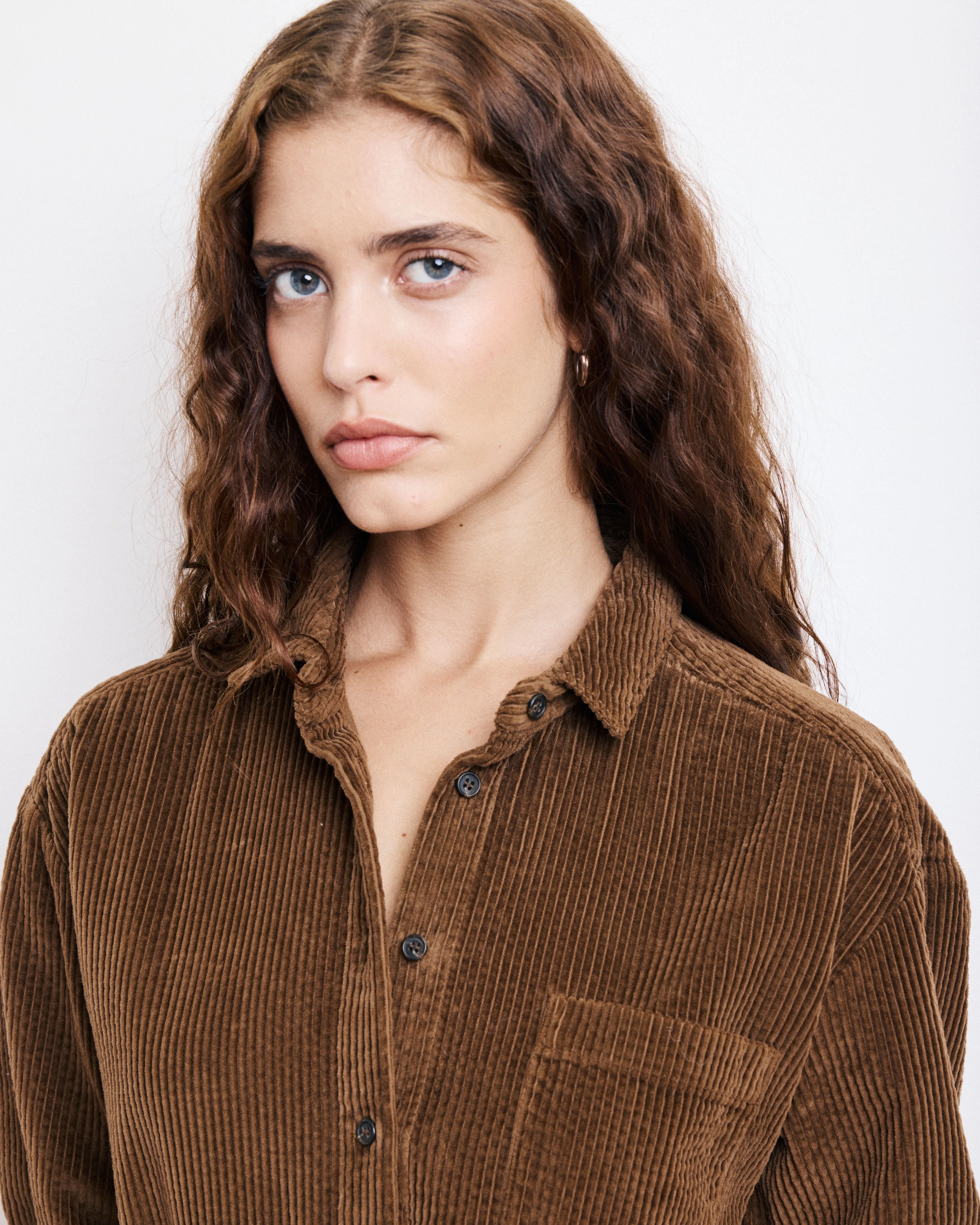 Robe Femme en Velours Côtelé Seersucker Noisette Ryler sold by Hartford product image thumbnail 3