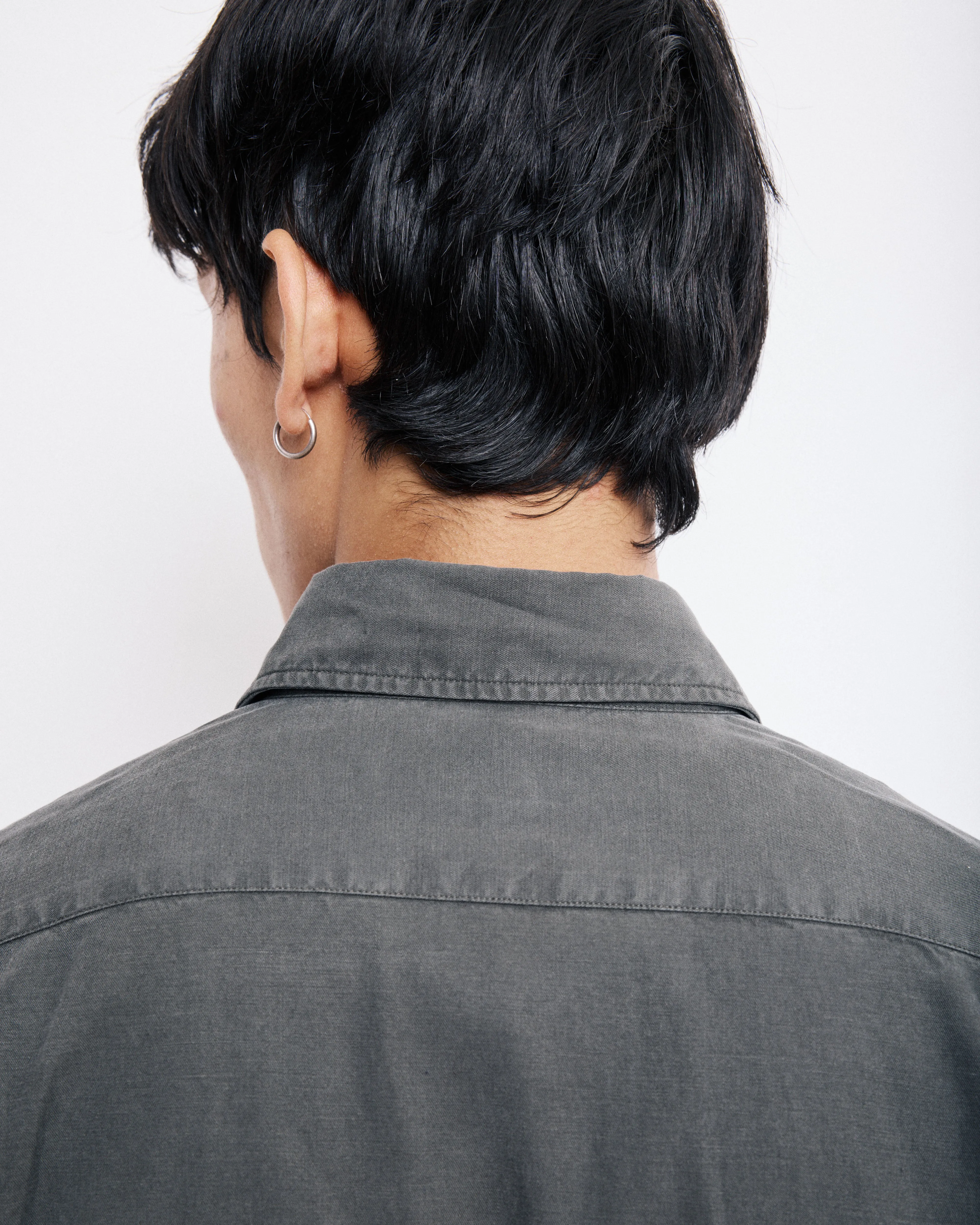 Chemise Homme en Tencel & Coton Vert Militaire Paul sold by Hartford product image thumbnail 4