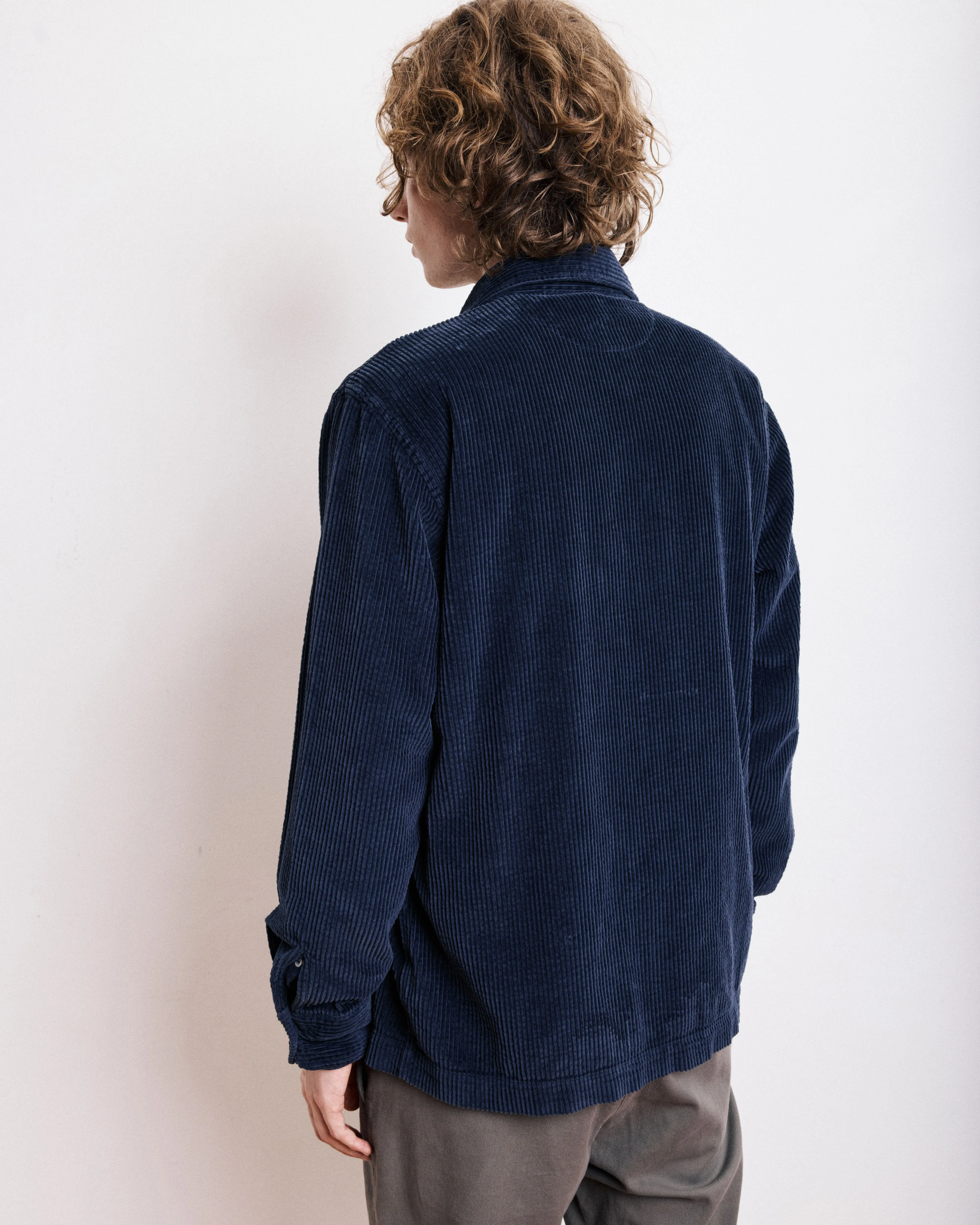 Veste Homme en velours cotelé seersucker Bleu Marine Petty sold by Hartford product image thumbnail 5