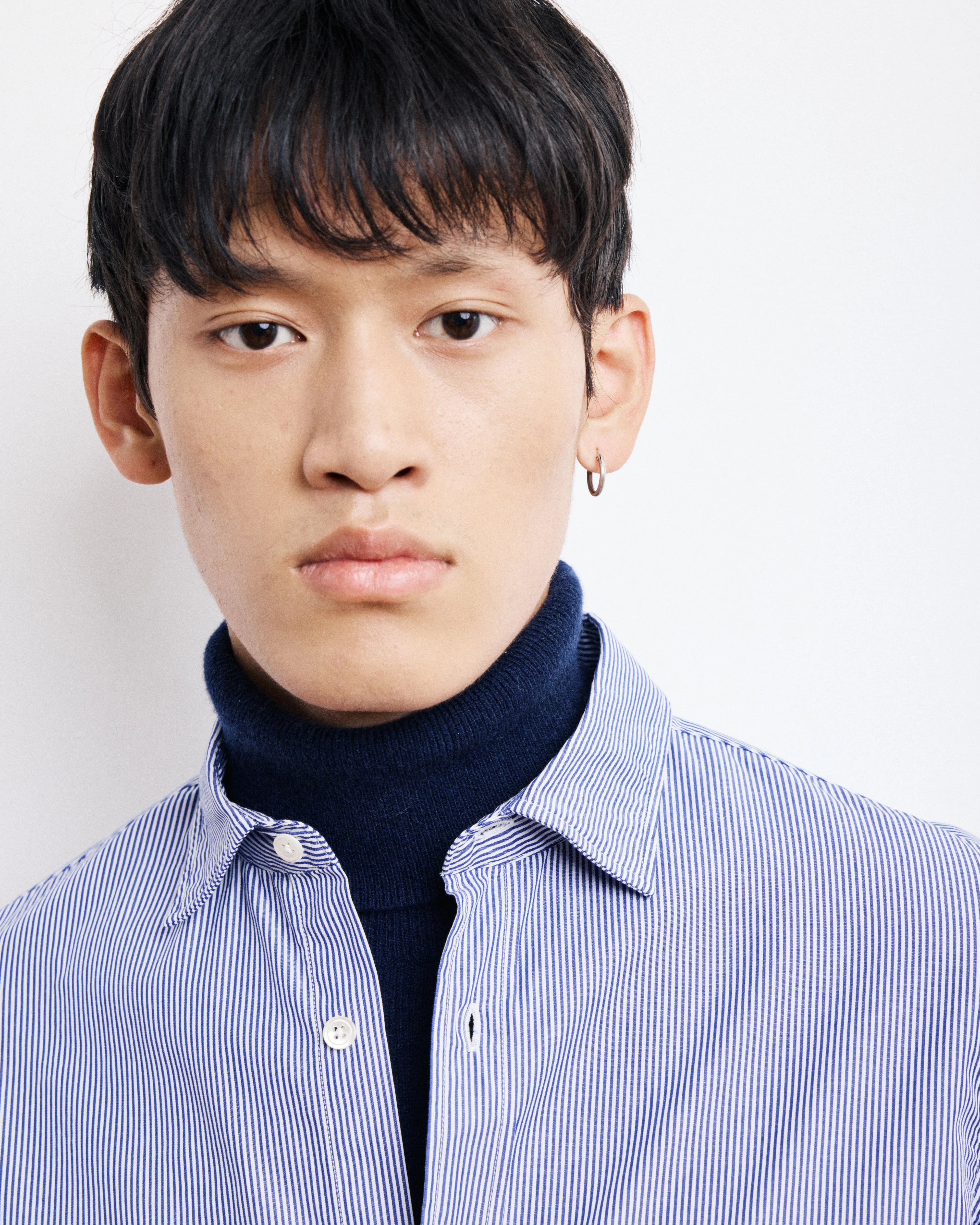 Chemise Homme en Popeline Rayée Bleu Sammy sold by Hartford product image thumbnail 2