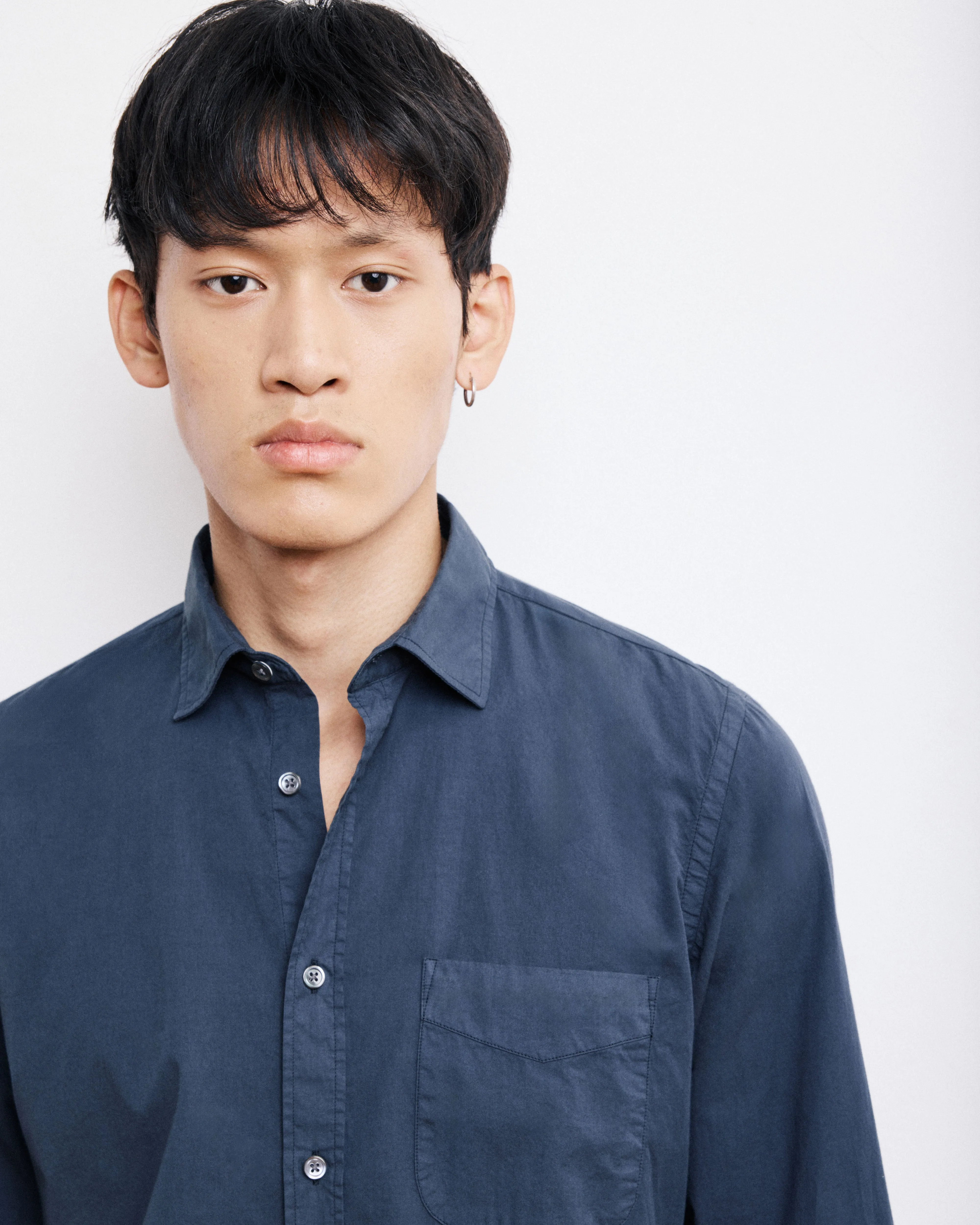 Chemise Homme en Gabardine de coton Carbone Storm sold by Hartford product image thumbnail 2