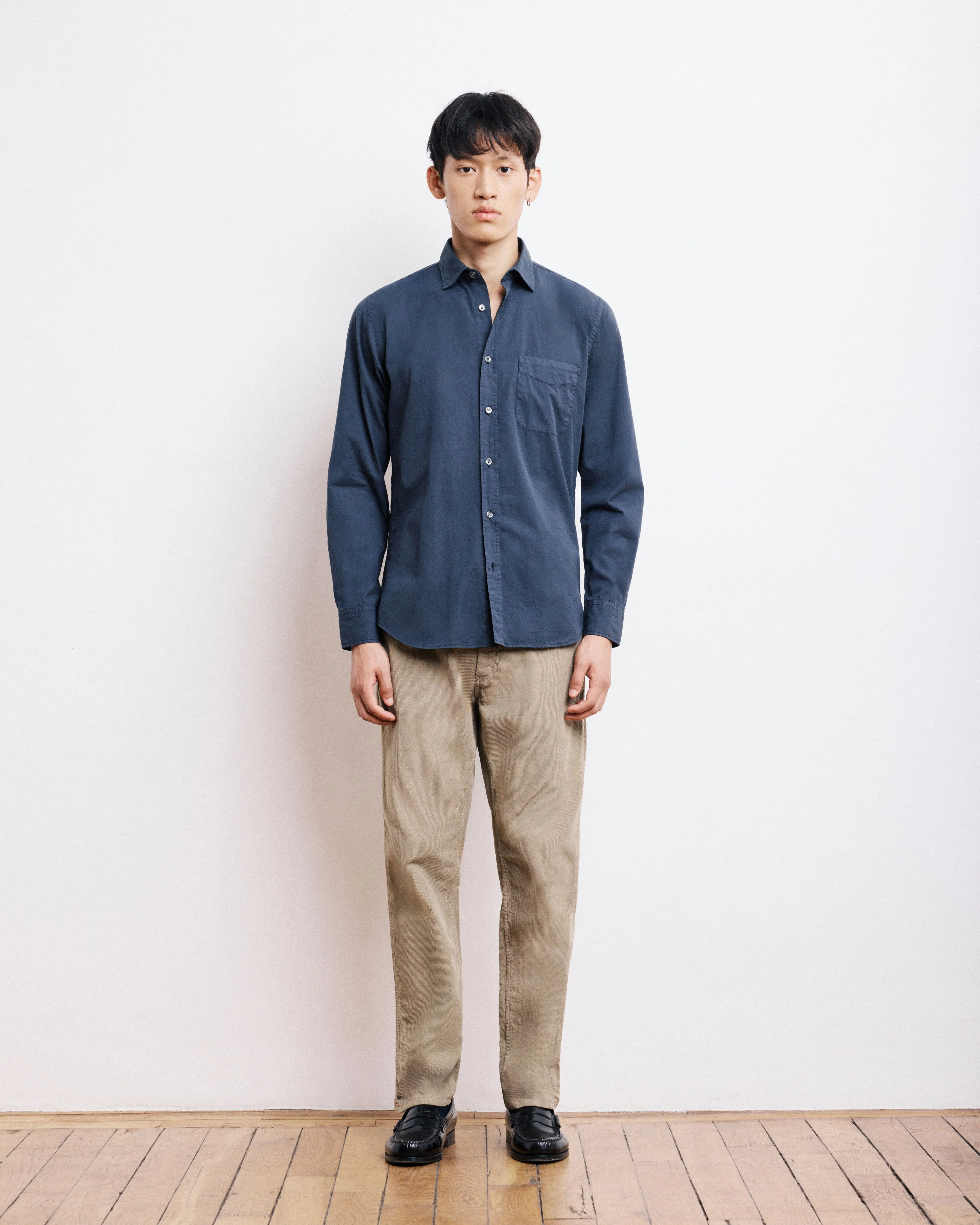 Chemise Homme en Gabardine de coton Carbone Storm sold by Hartford product image thumbnail 3