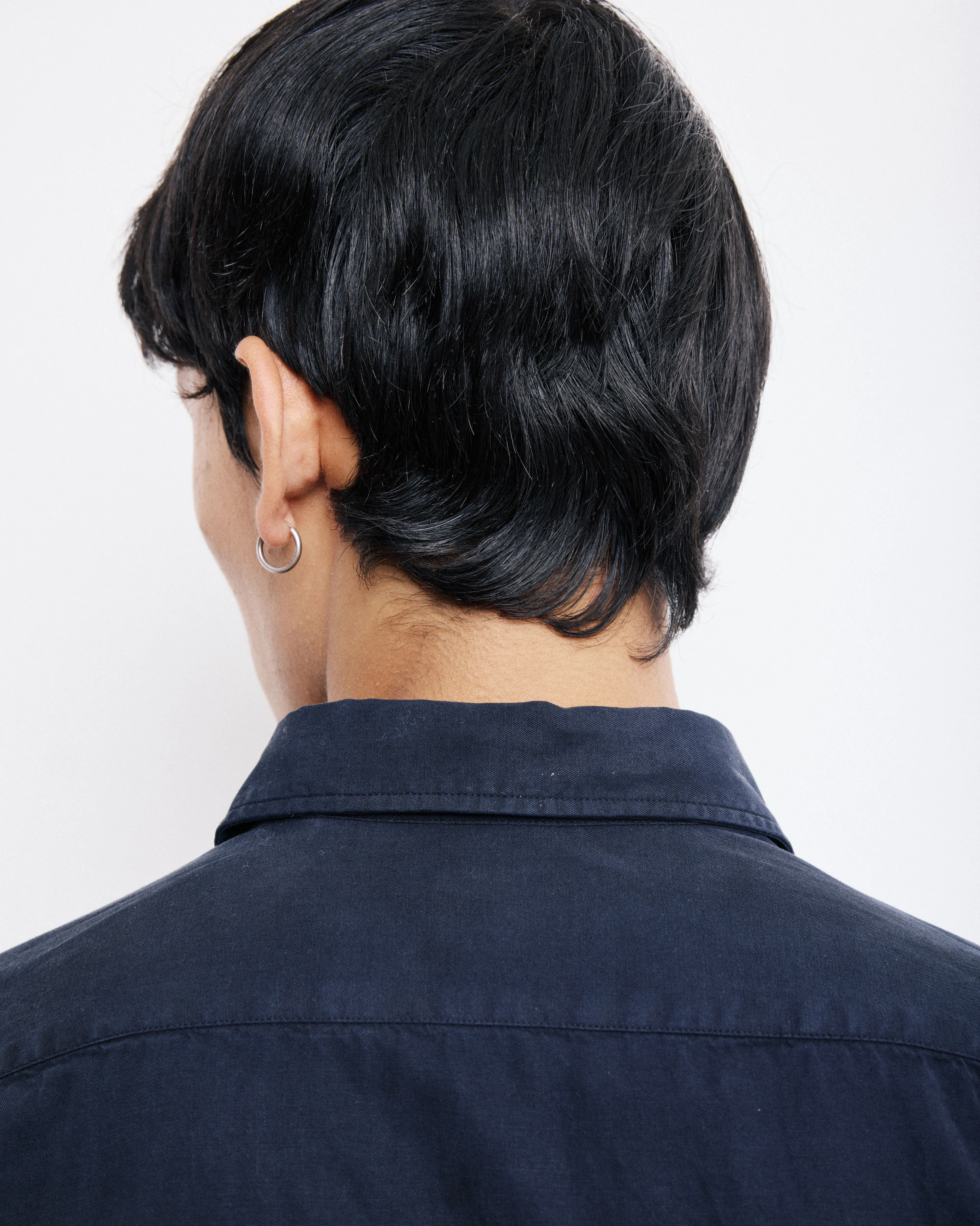 Chemise Homme en Tencel & Coton Bleu Marine Pocket sold by Hartford product image thumbnail 3