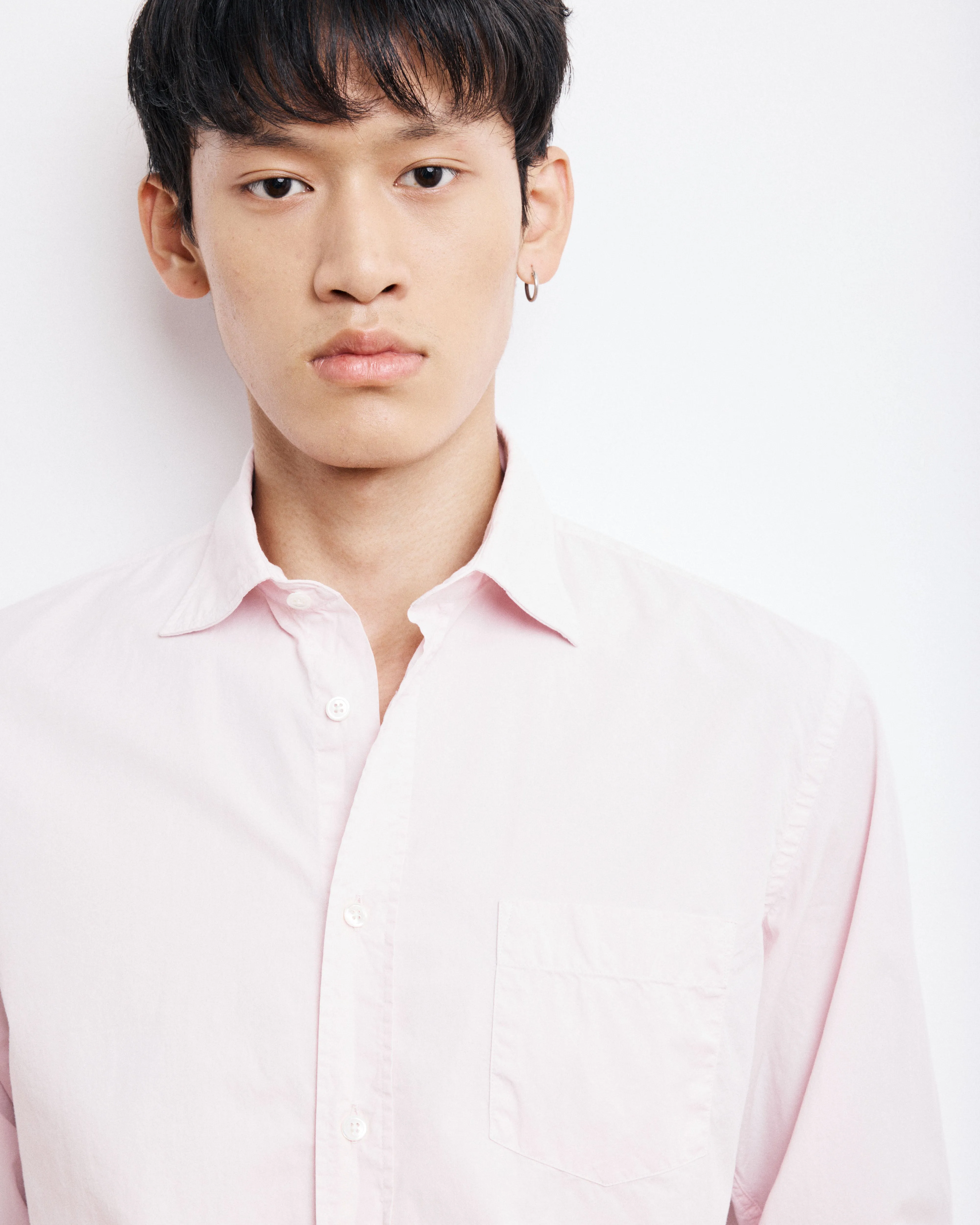 Chemise Homme en Gabardine de coton Rose Paul sold by Hartford product image thumbnail 2