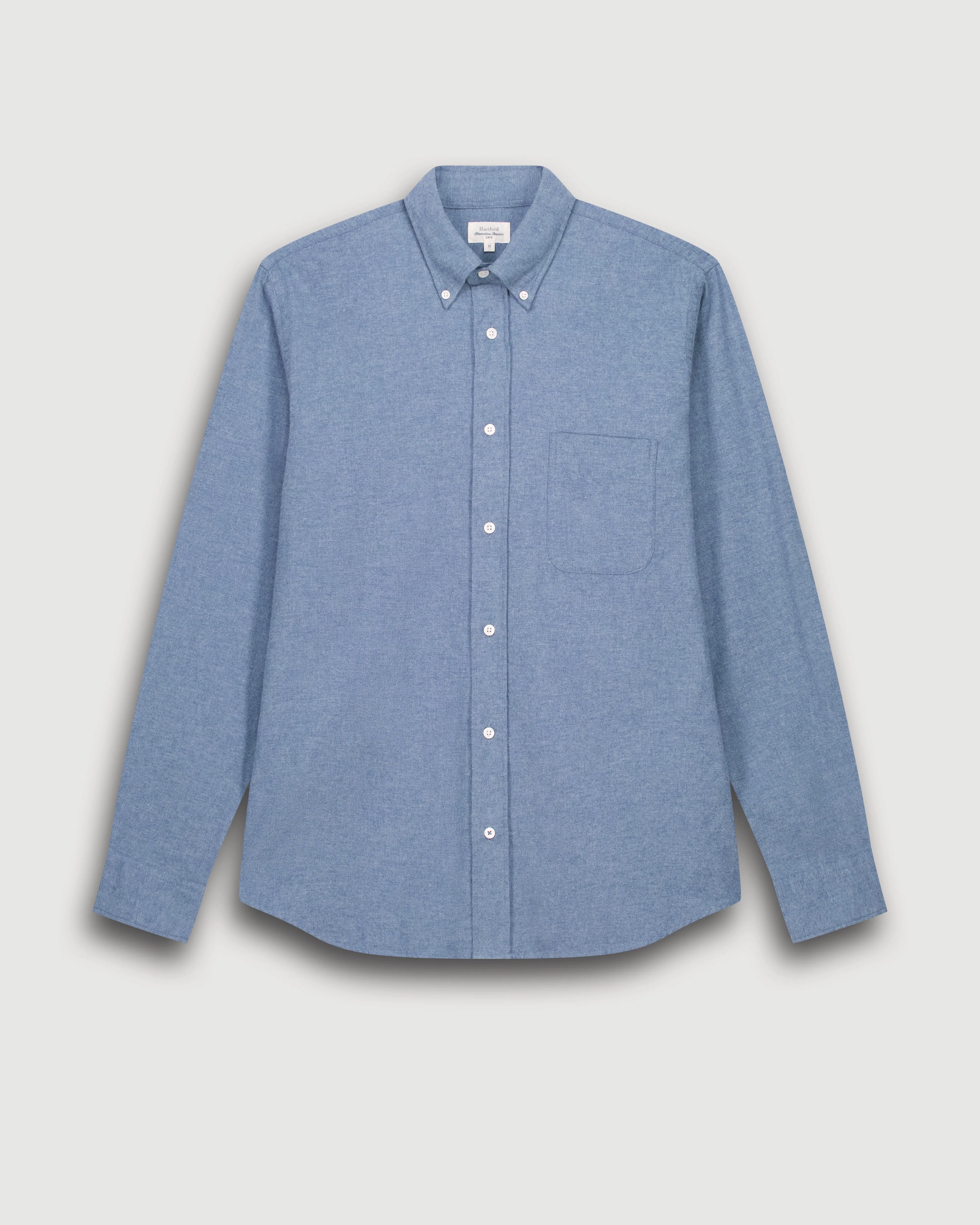 Chemise Homme en Flanelle de Coton Bleu Denim Pitt sold by Hartford product image thumbnail 5