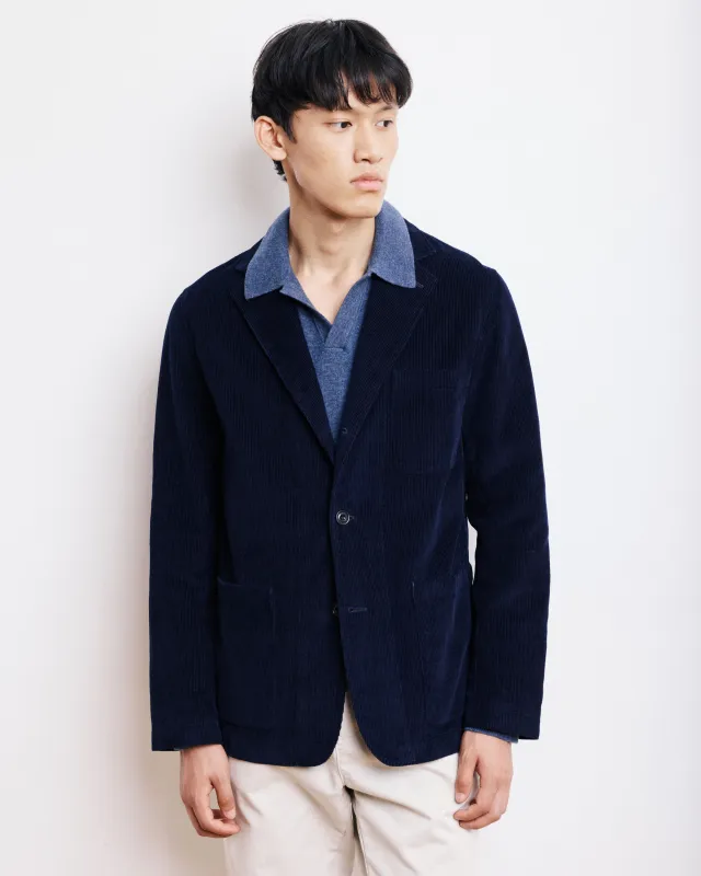 Veste Homme en Velours Côtelé Bleu Marine Jonny sold by Hartford