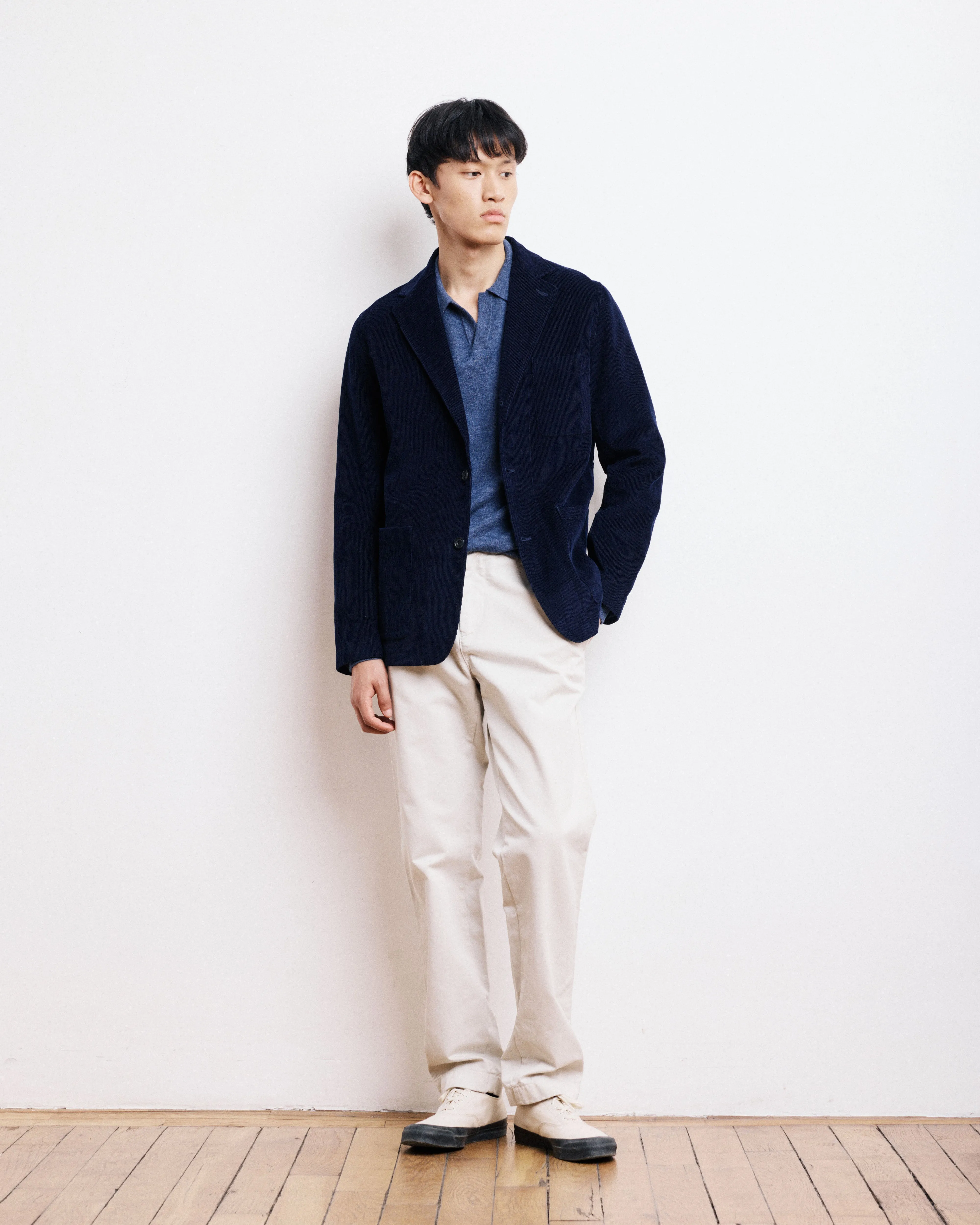 Veste Homme en Velours Côtelé Bleu Marine Jonny sold by Hartford product image thumbnail 3