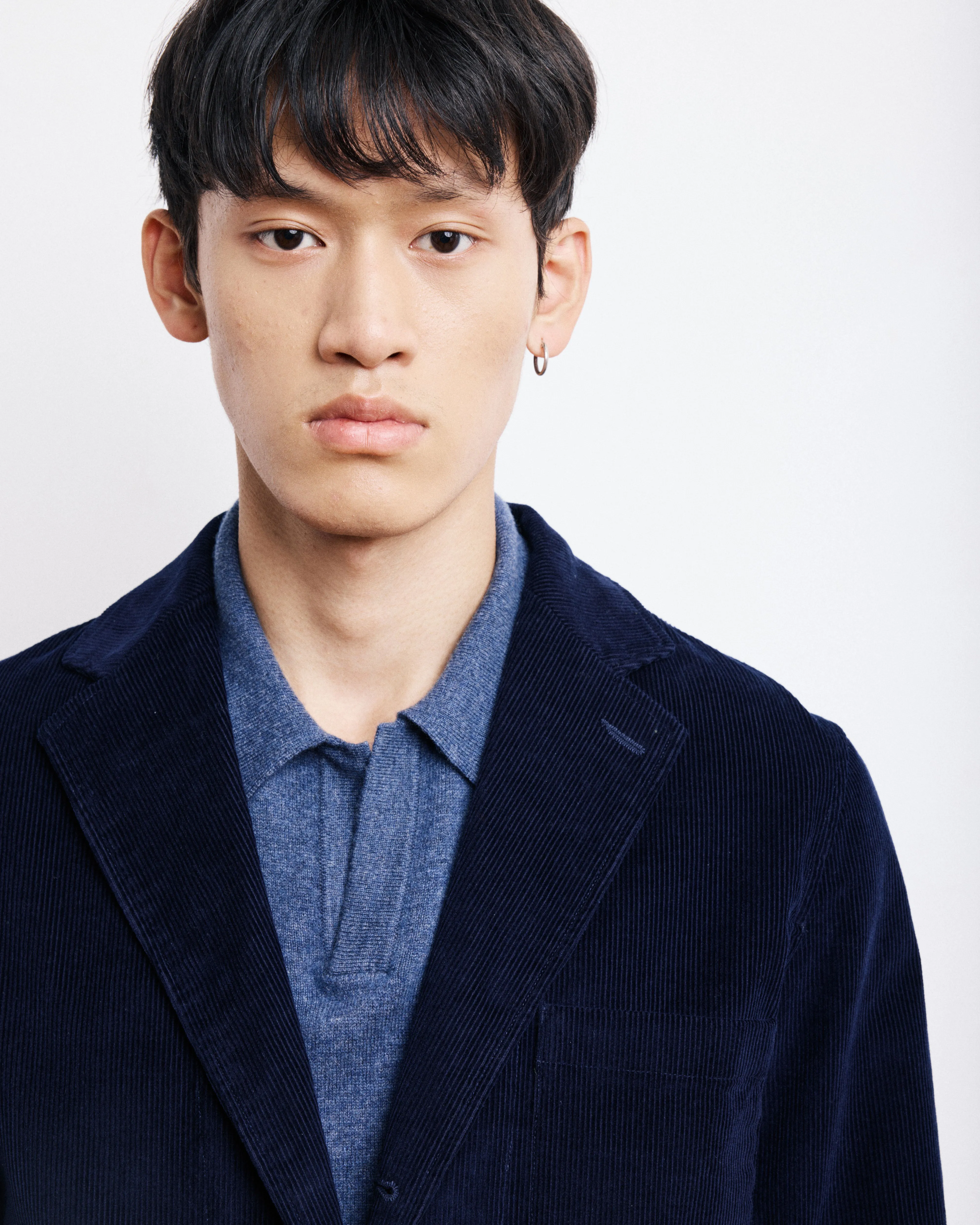 Veste Homme en Velours Côtelé Bleu Marine Jonny sold by Hartford product image thumbnail 2