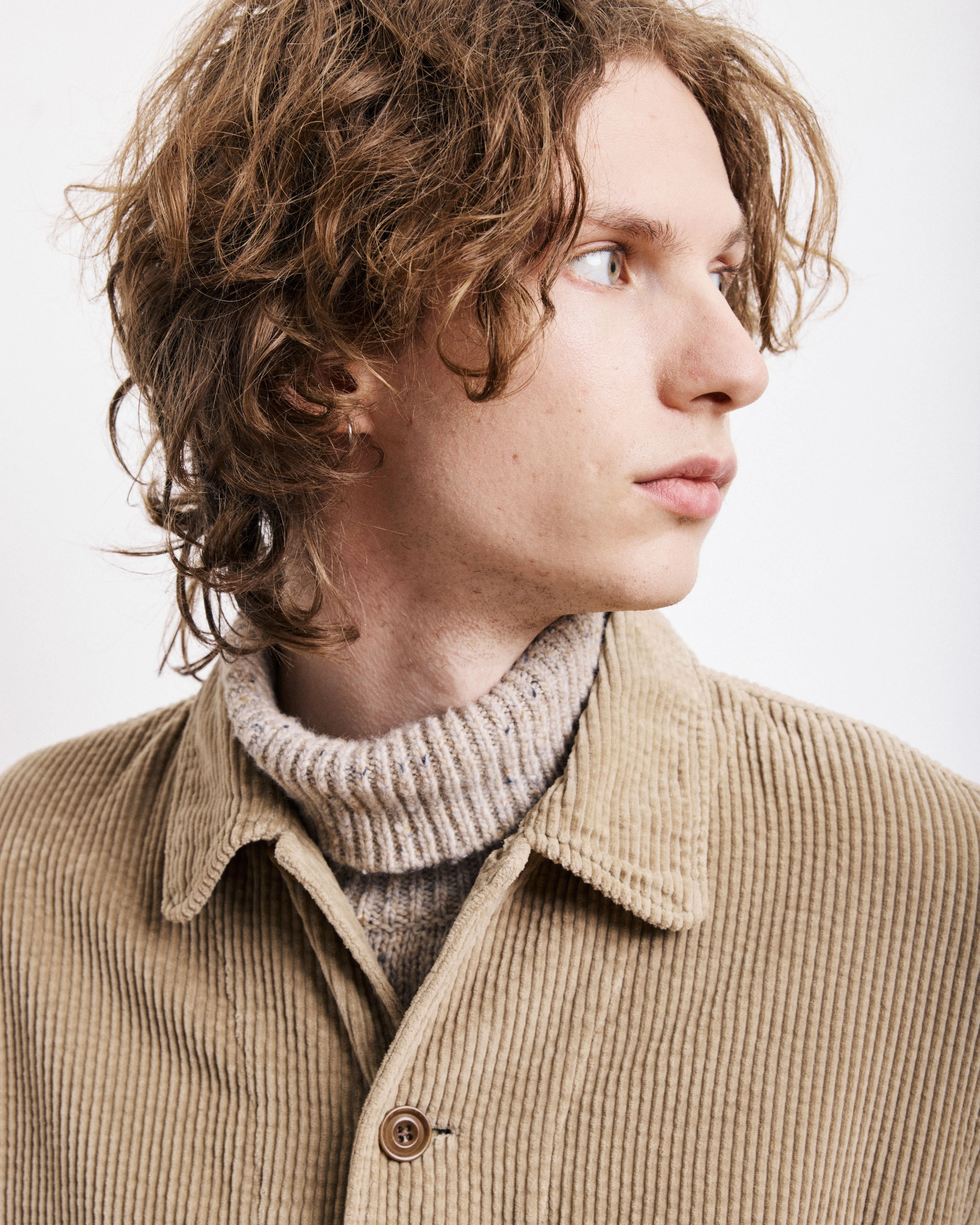 Veste Homme en velours cotelé seersucker Beige Petty sold by Hartford product image thumbnail 3