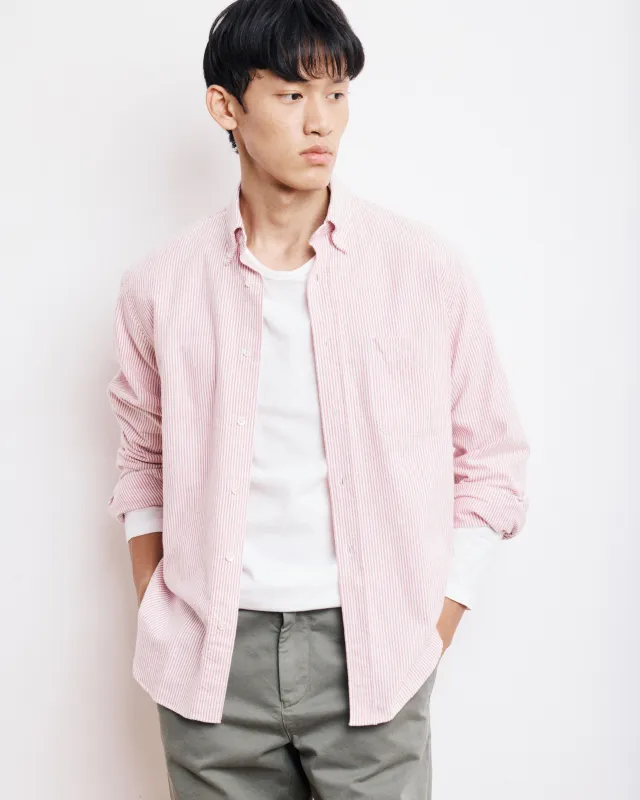 Chemise Homme en Oxford de Coton Rouge Pitt sold by Hartford