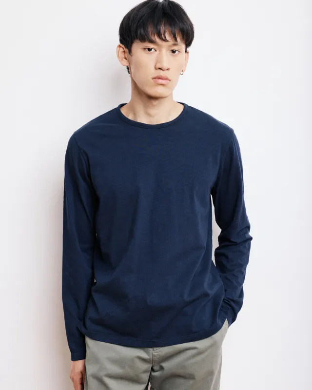 T-Shirt Homme en Coton Slub Bleu Marine sold by Hartford