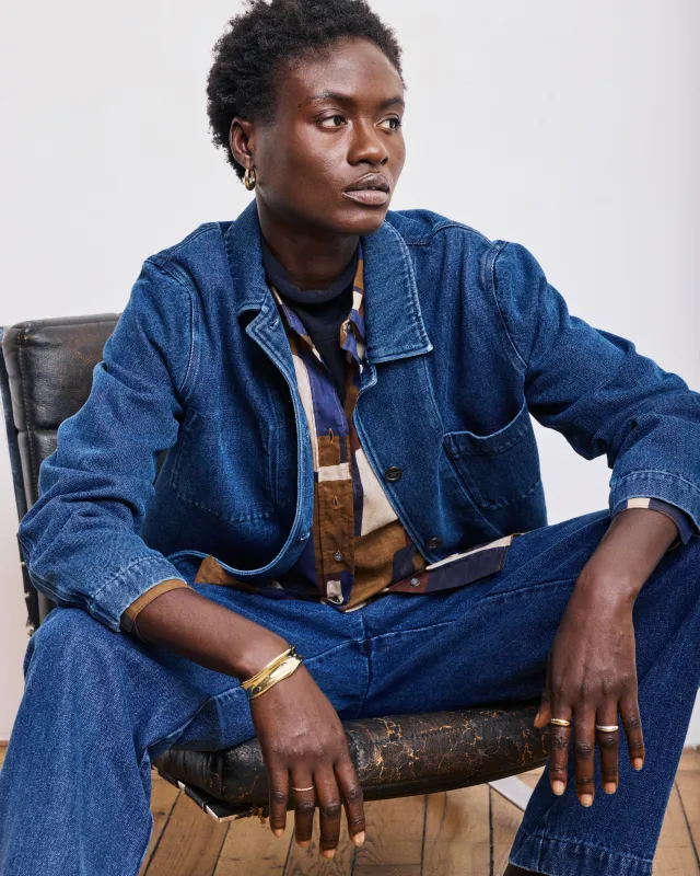 Veste Femme en Lyocell & Coton Denim Bleu Verdi sold by Hartford