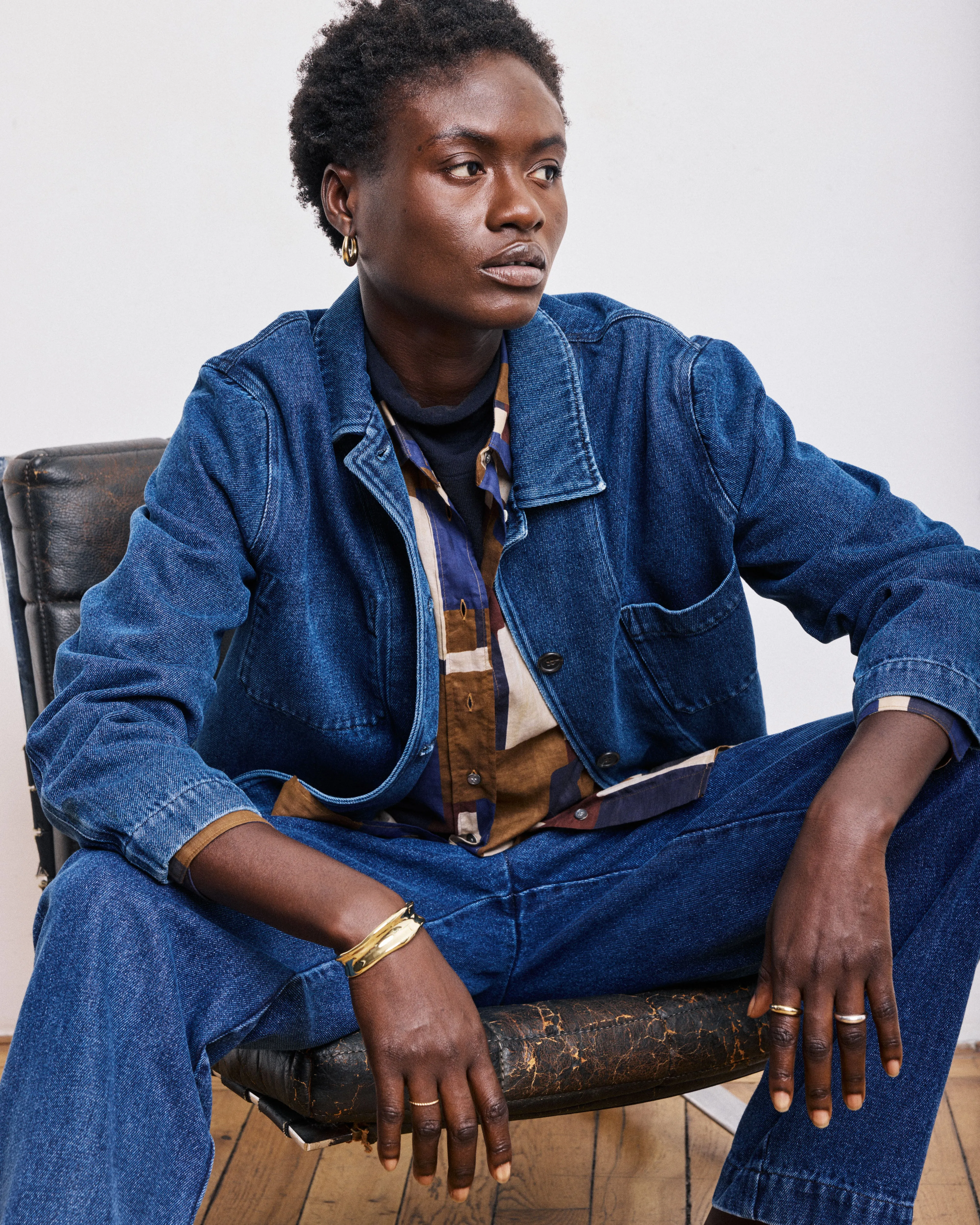 Veste Femme en Lyocell & Coton Denim Bleu Verdi sold by Hartford