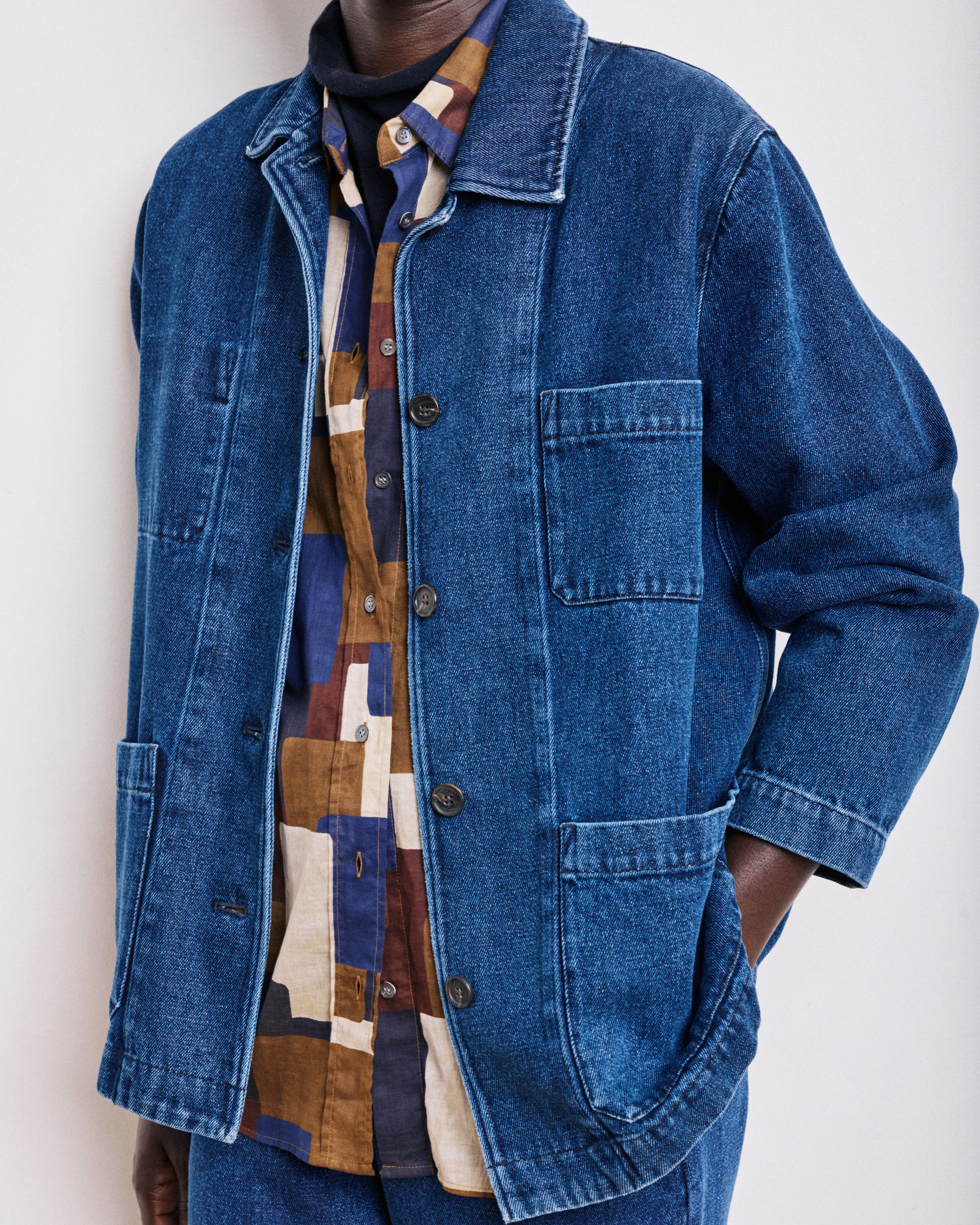 Veste Femme en Lyocell & Coton Denim Bleu Verdi sold by Hartford product image thumbnail 5