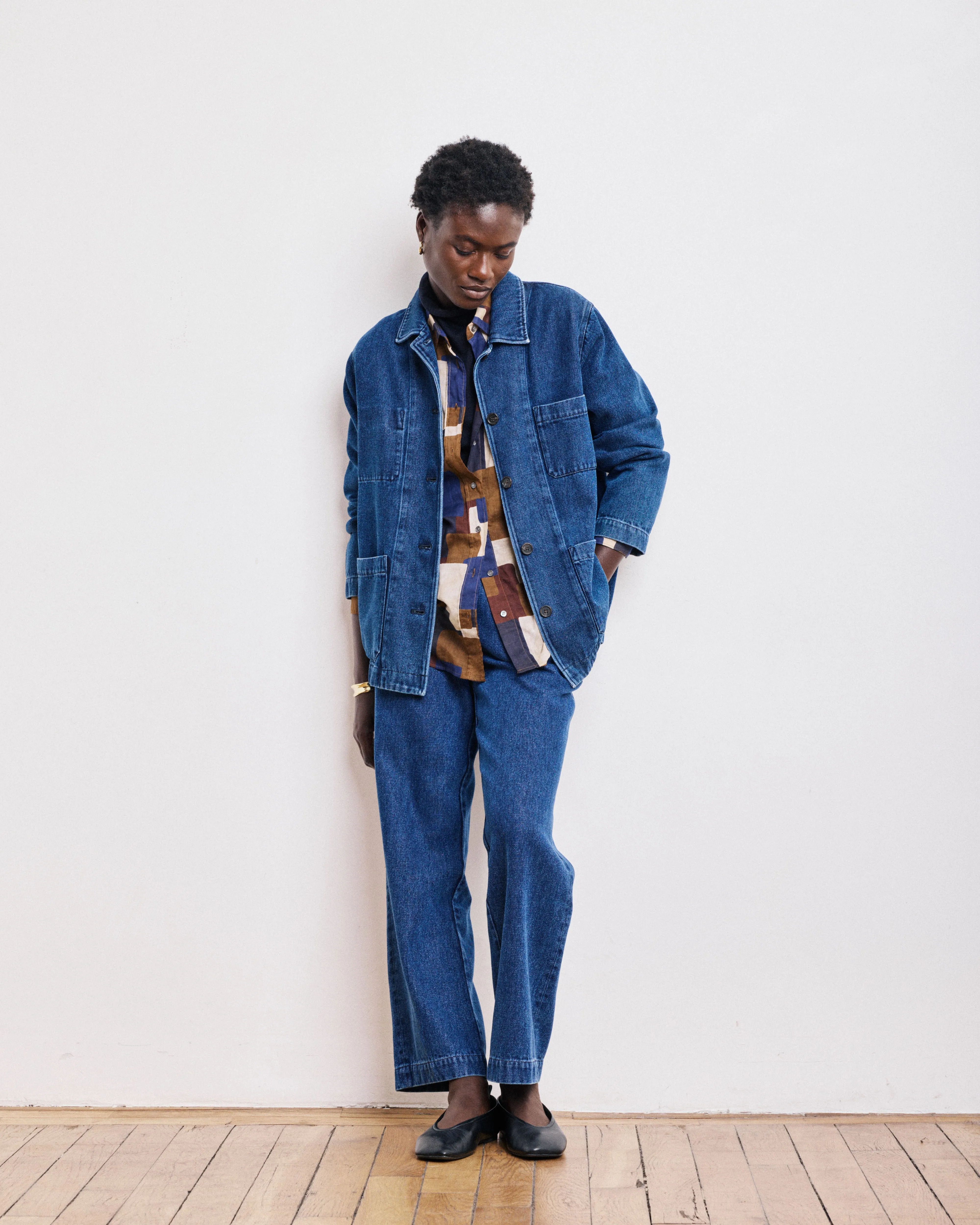 Veste Femme en Lyocell & Coton Denim Bleu Verdi sold by Hartford product image thumbnail 4